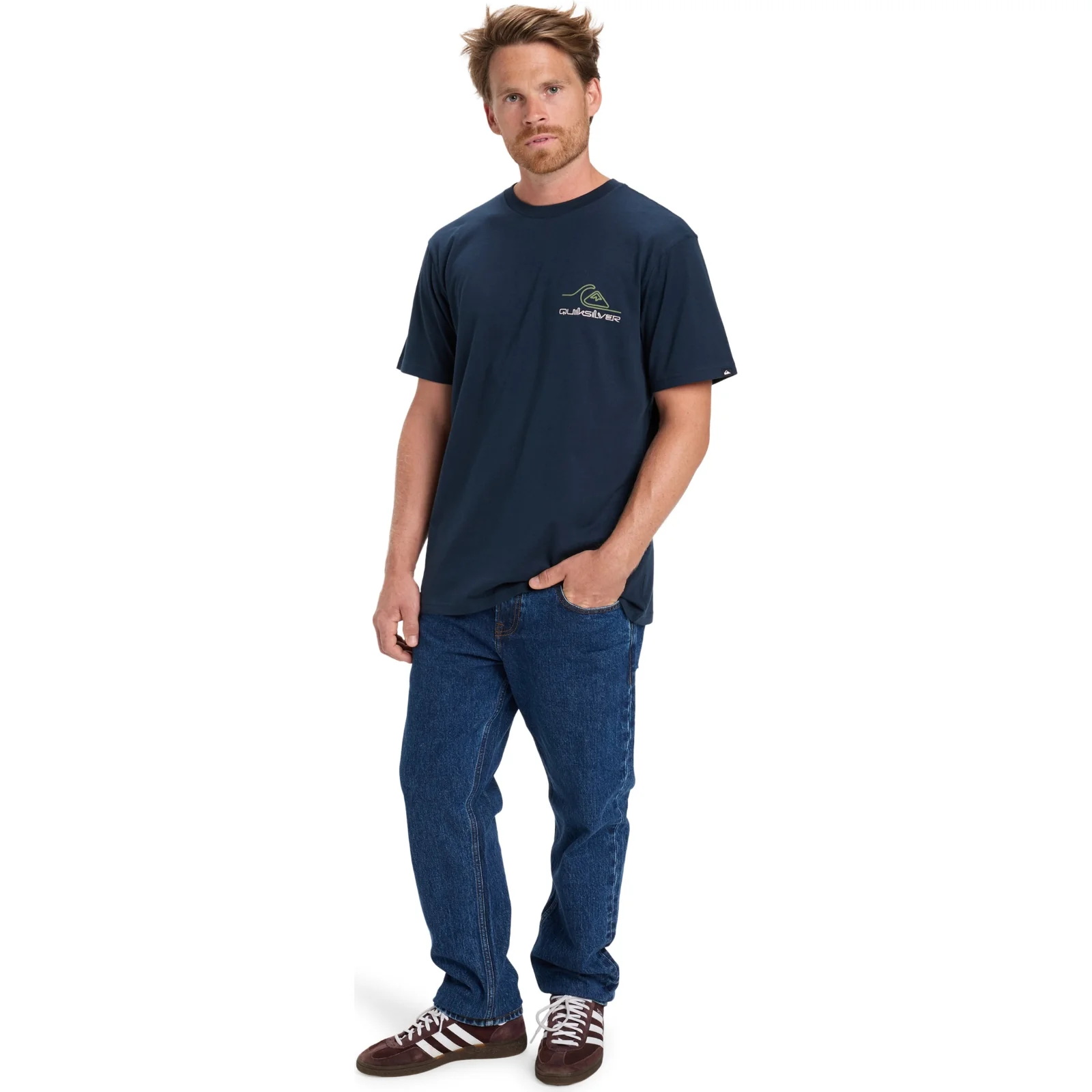 Quiksilver Mens Light Wave Crew Neck Short Sleeve T-Shirt - Image 10