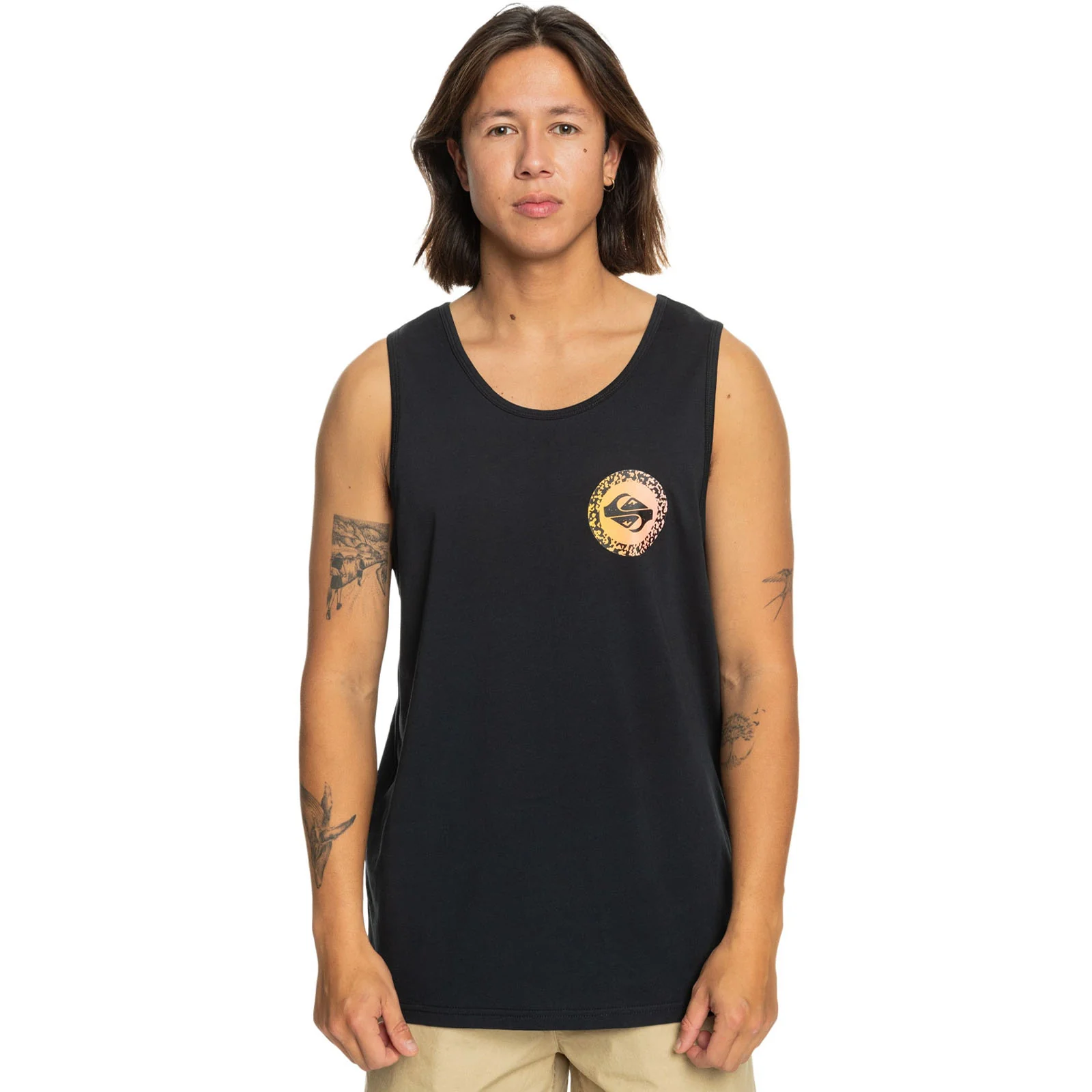 Quiksilver Mens Long Fade Crew Neck Vest - Image 4