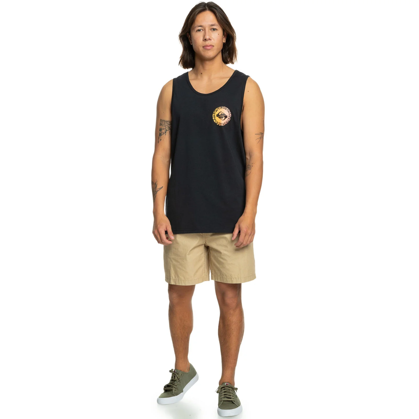 Quiksilver Mens Long Fade Crew Neck Vest - Image 8