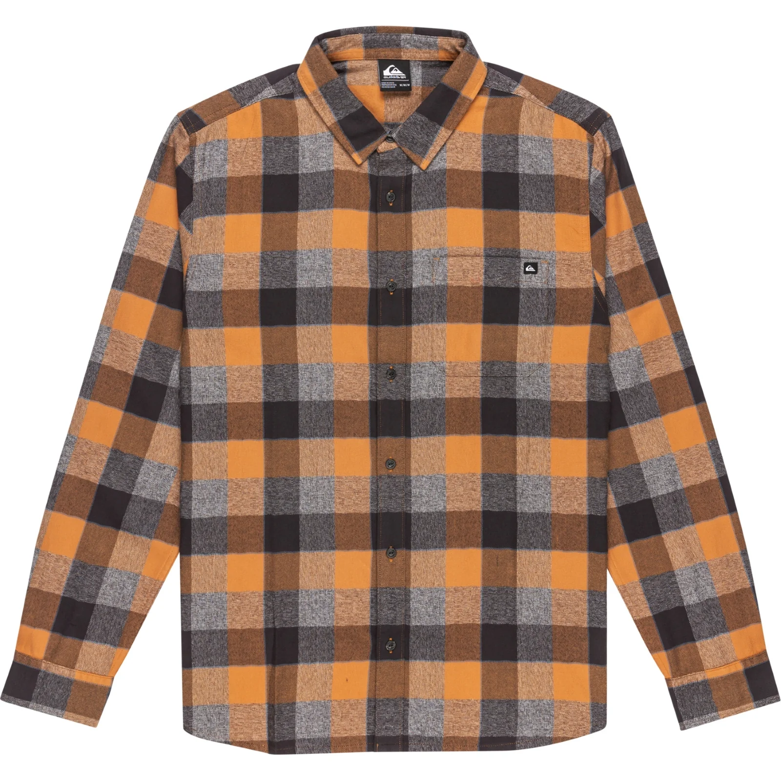 Quiksilver Mens Motherfly Plaid Long Sleeve Shirt - Image 14