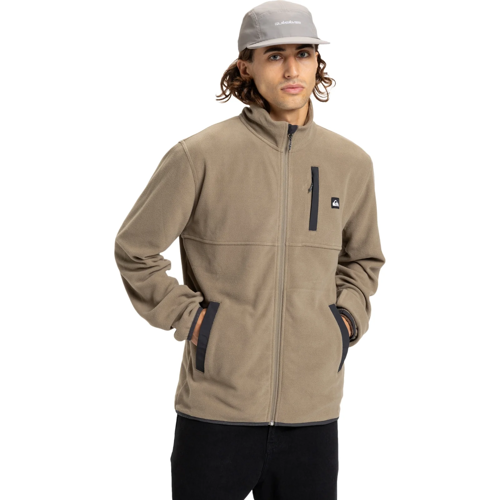 Quiksilver Mens No Destination Micro Fleece Full Zip Fleece - Image 4