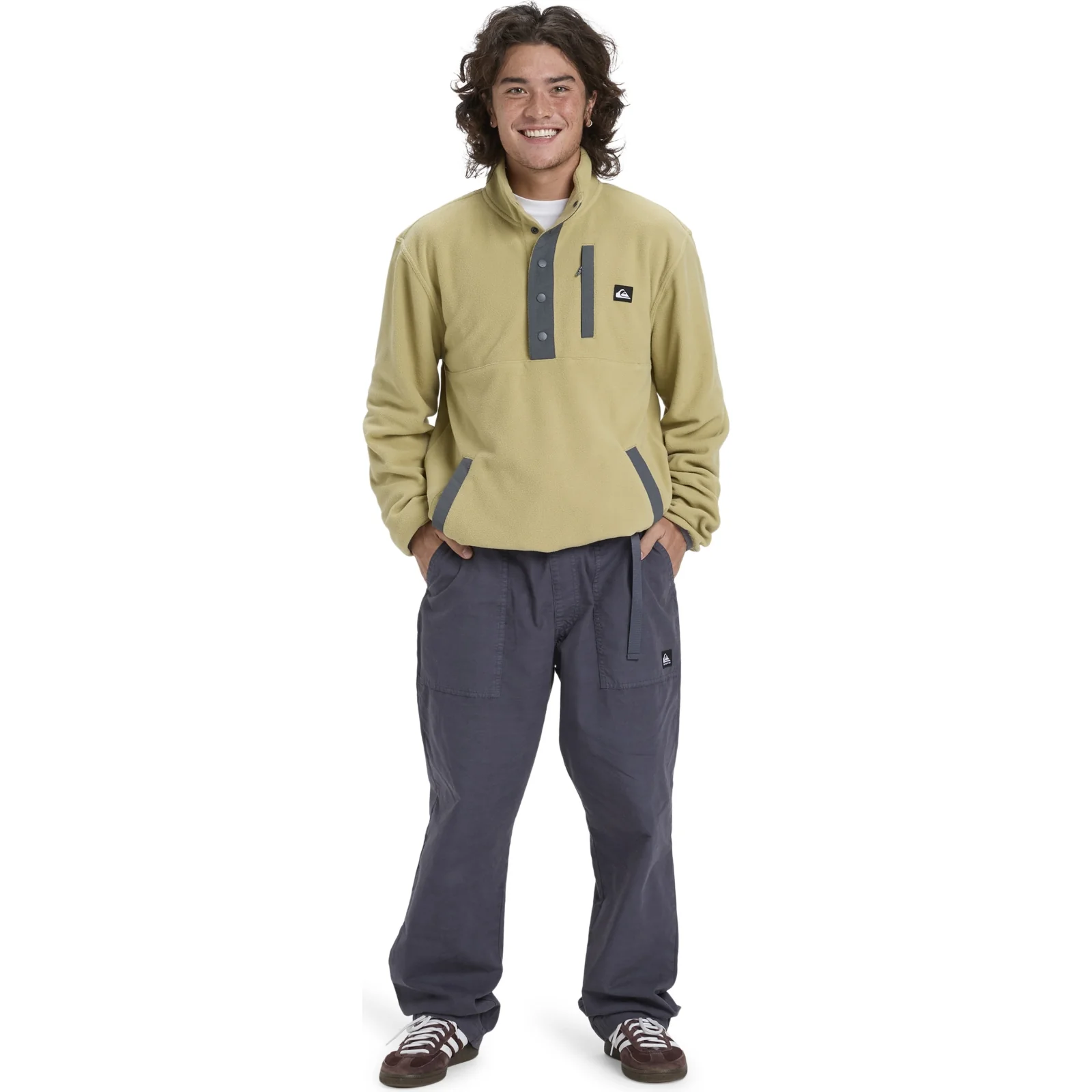 Quiksilver Mens No Destination Micro Half Zip Fleece - Image 5
