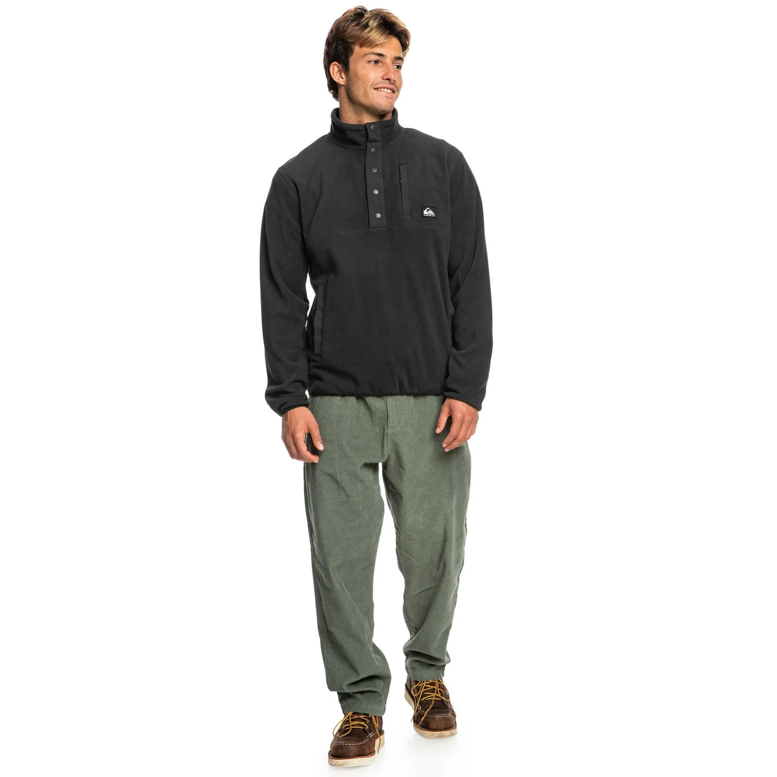 Quiksilver Mens No Destination Mock Neck Half Zip Fleece - Image 6