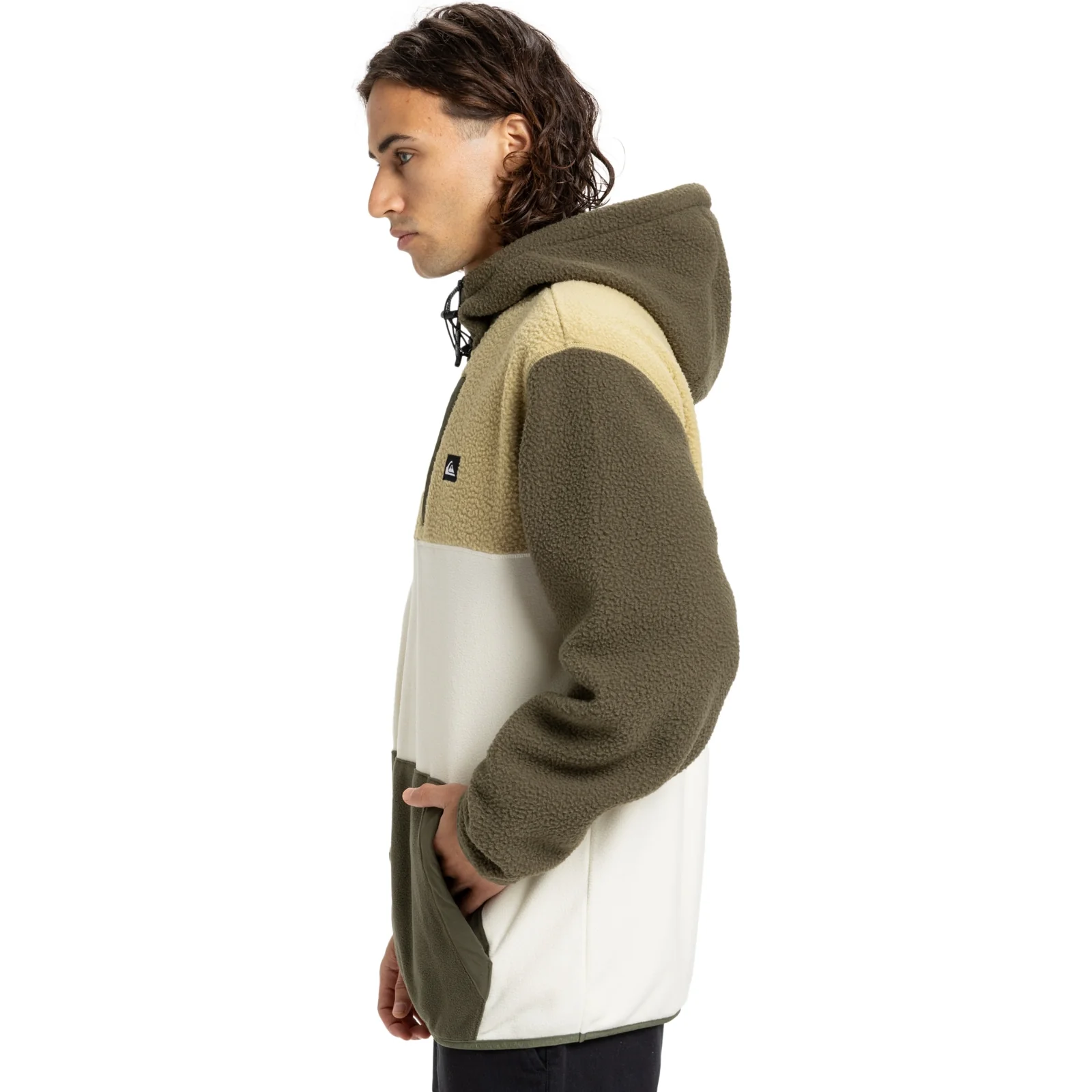 Quiksilver Mens Ocean View Mix Up Hooded Half Zip Fleece - Image 12
