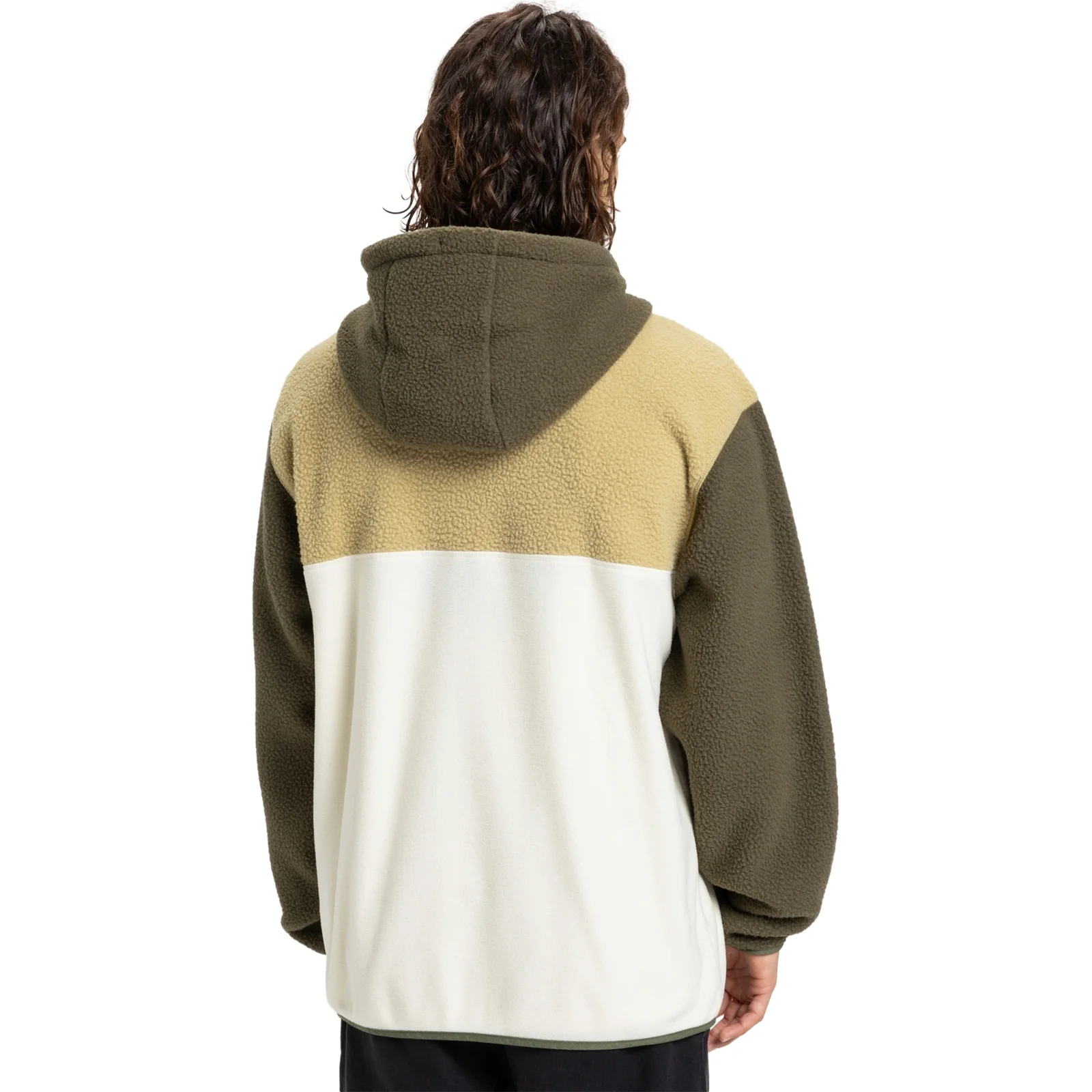 Quiksilver Mens Ocean View Mix Up Hooded Half Zip Fleece - Image 4