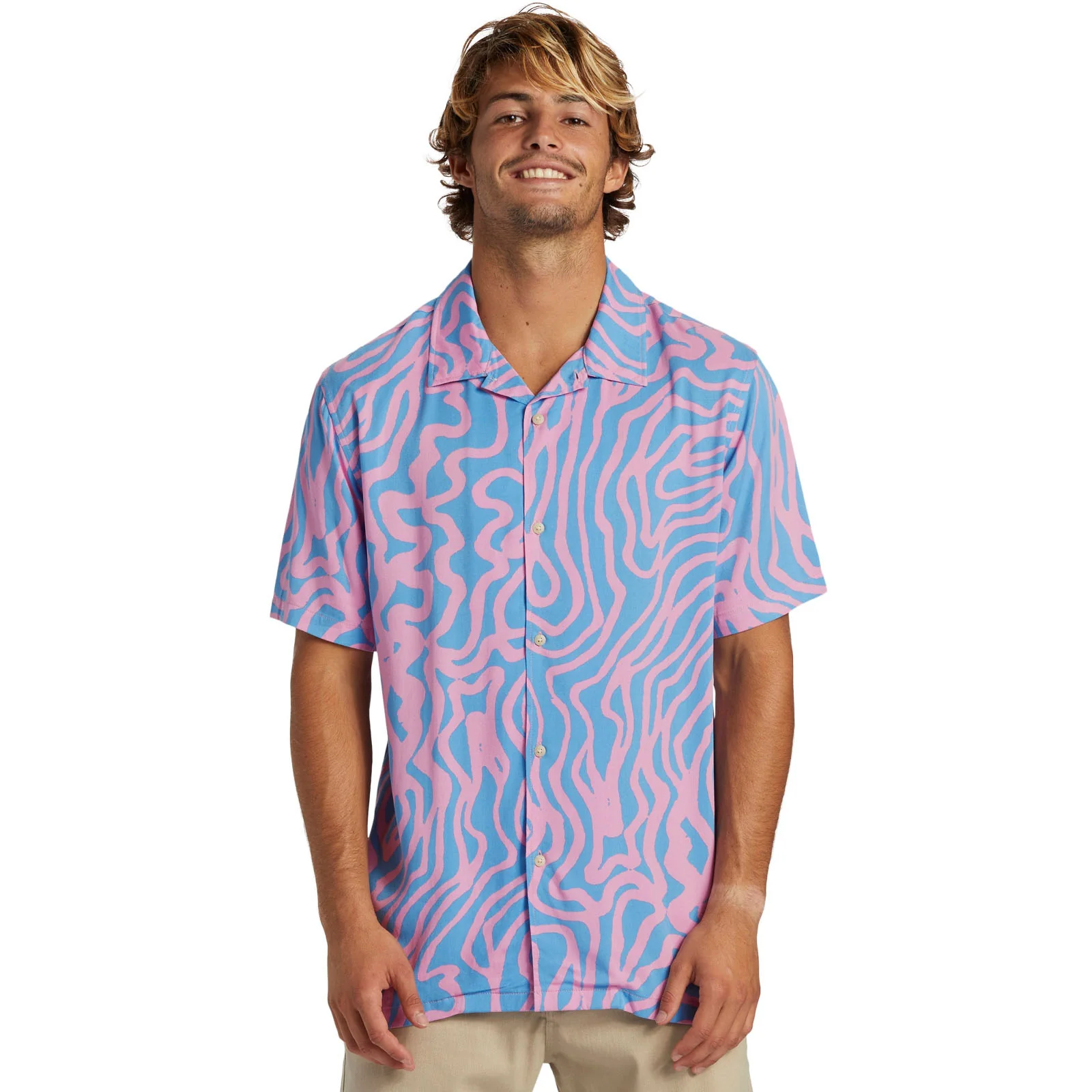 Quiksilver Mens Pool Part Short Sleeve Shirt - Image 2