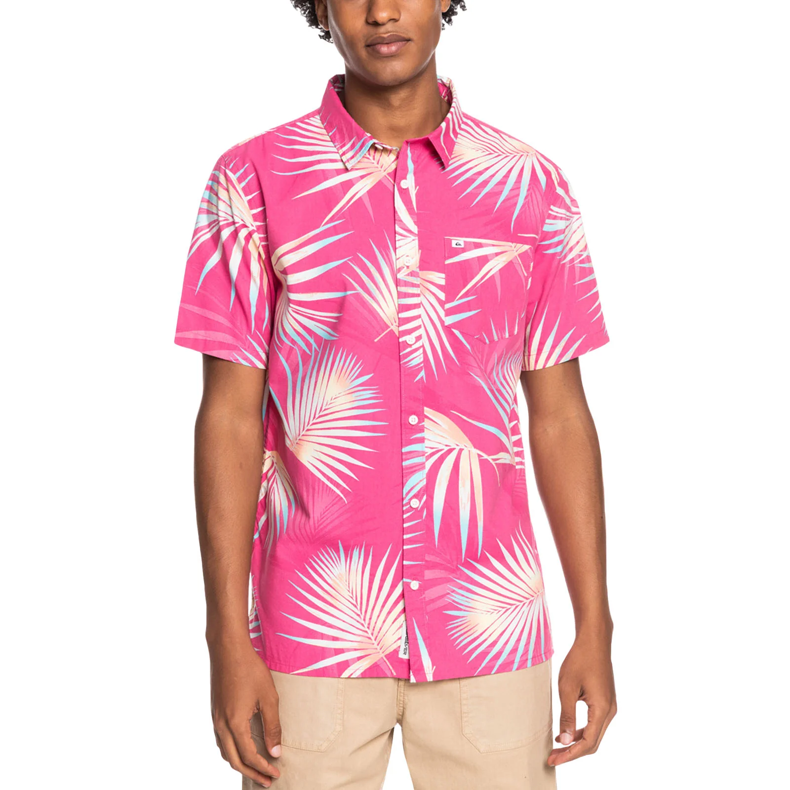 Quiksilver Mens Pop Topic Floral Button Up Shirt - Image 3