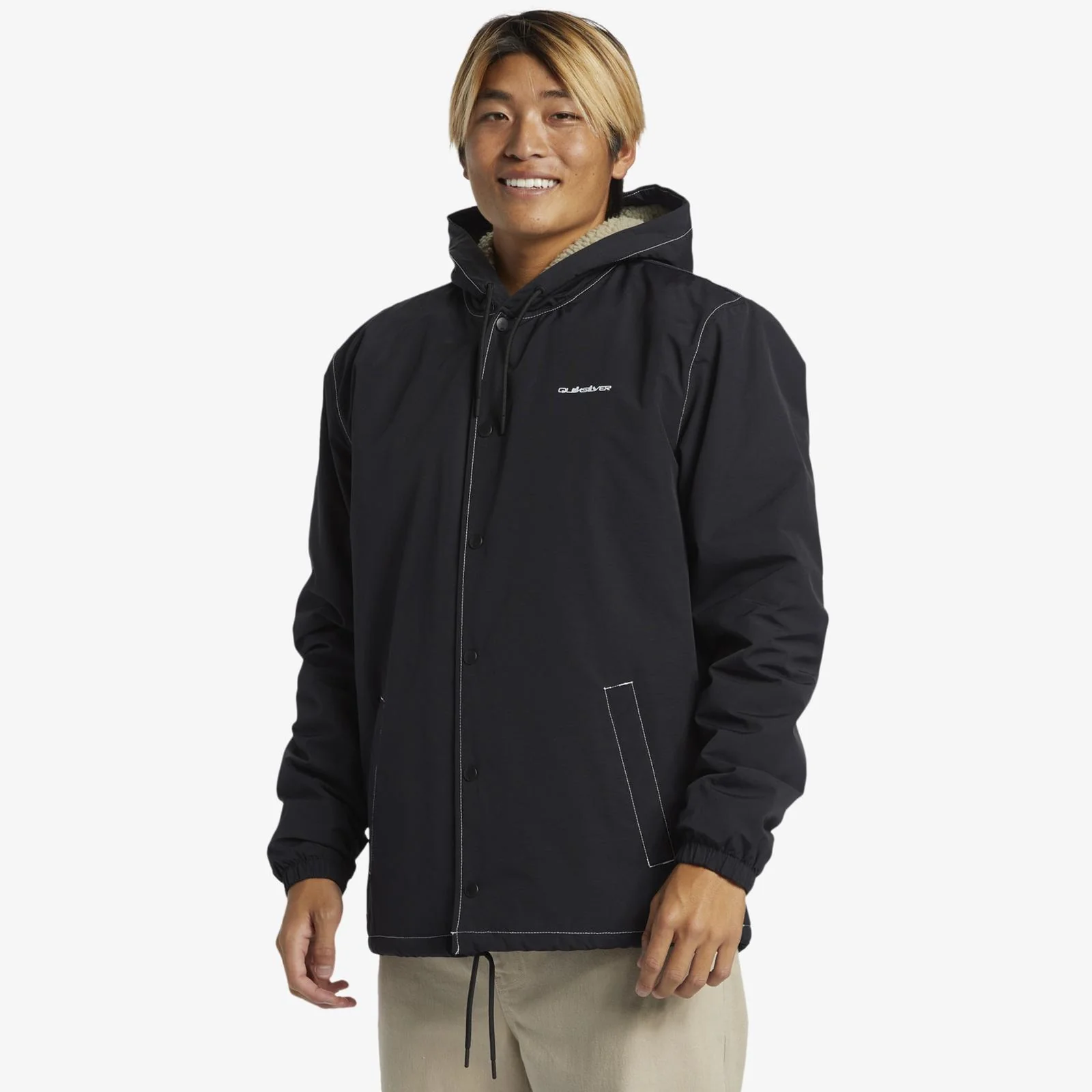 Quiksilver Mens Rain Cloud Coach Waterproof Jacket - Image 7