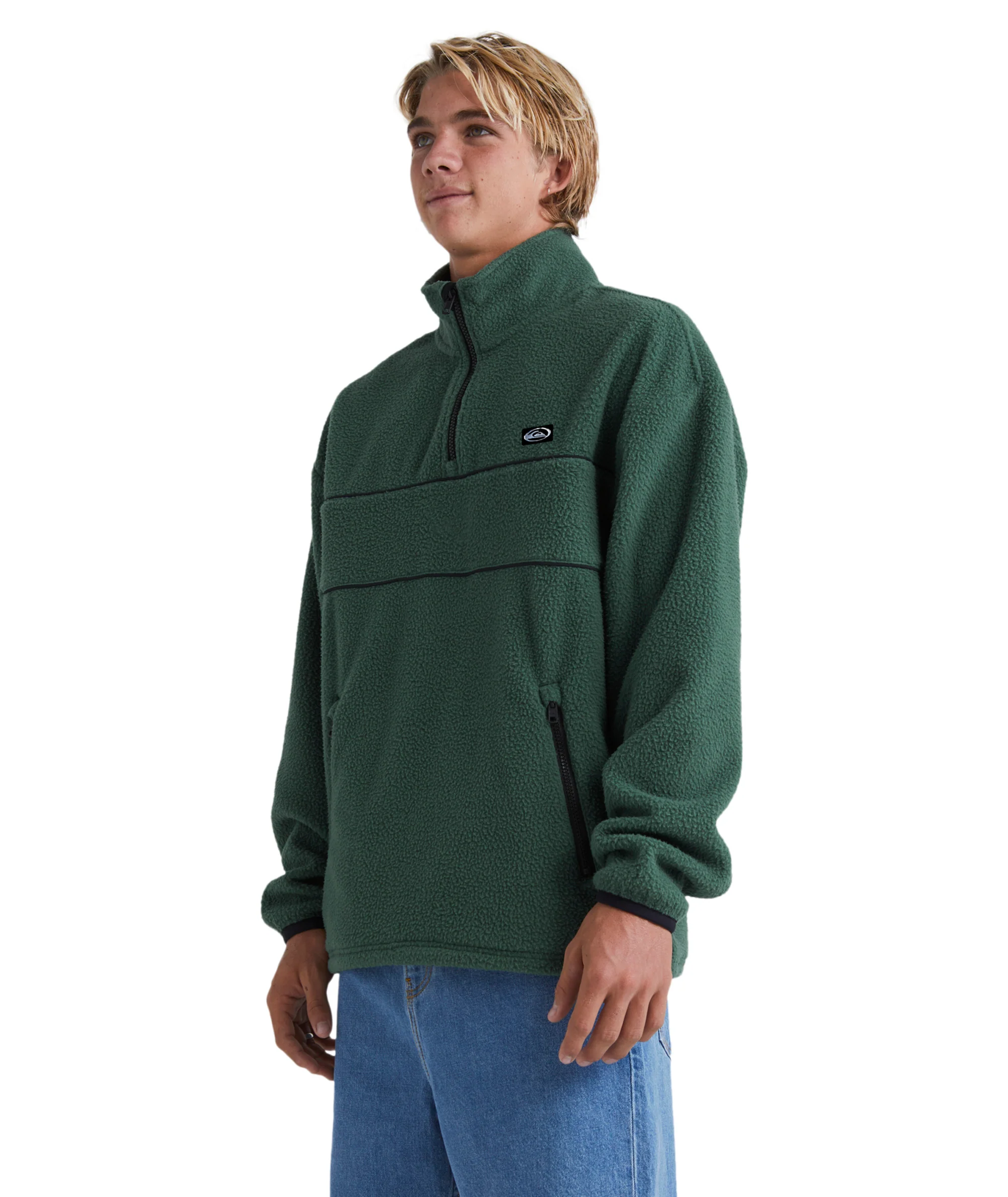 Quiksilver Mens Saturn Half Zip Oversized Fleece - Image 4