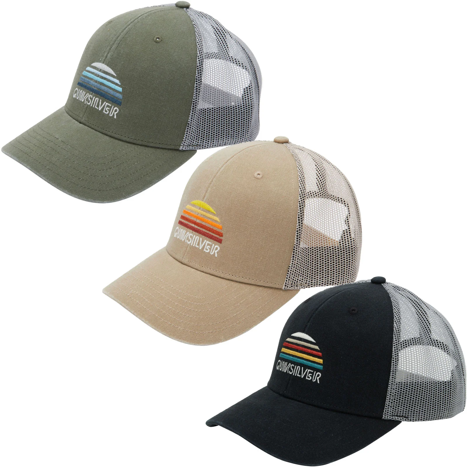 Quiksilver Mens Stringer Snapback Trucker Baseball Cap