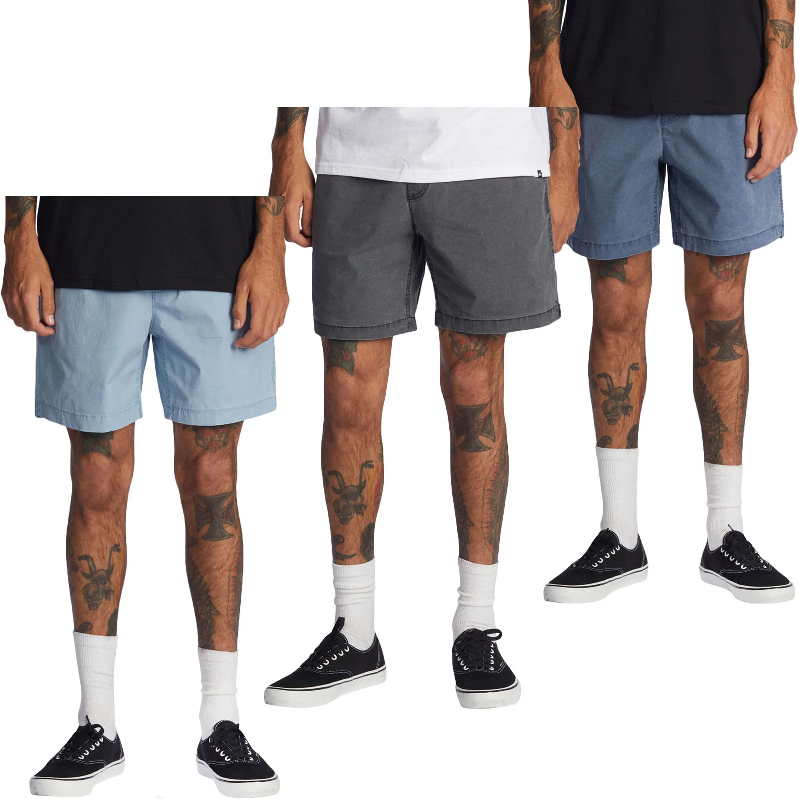 Quiksilver Mens Taxer 17" Elasticated Summer Shorts