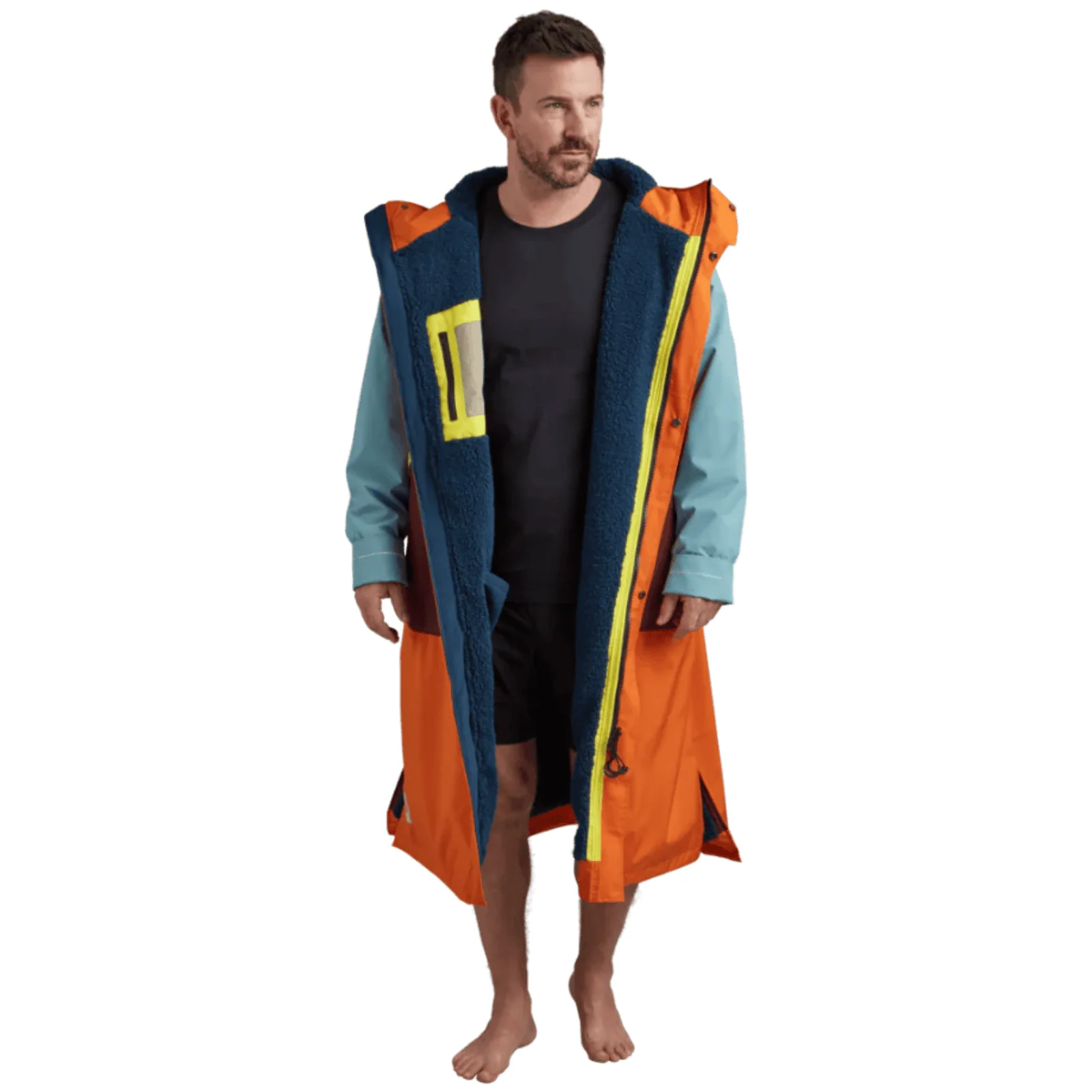 Red Adults Recovered Long Sleeve Hooded Dry Changing Robe Alter EVO - Image 5