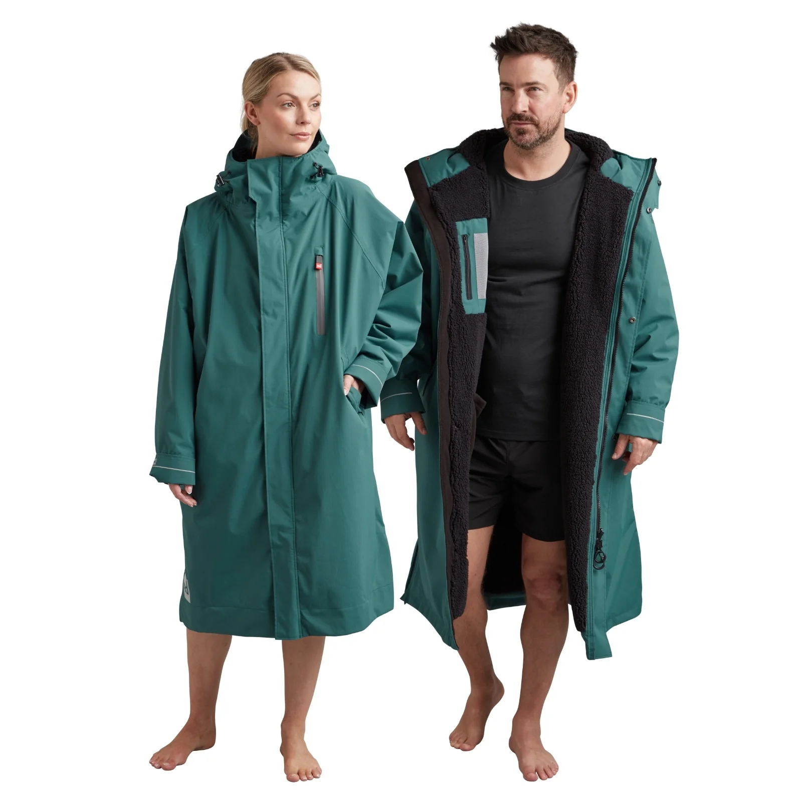 Red Adults Pro Long Sleeve Waterproof Dry Changing Robe Alter EVO - Image 8