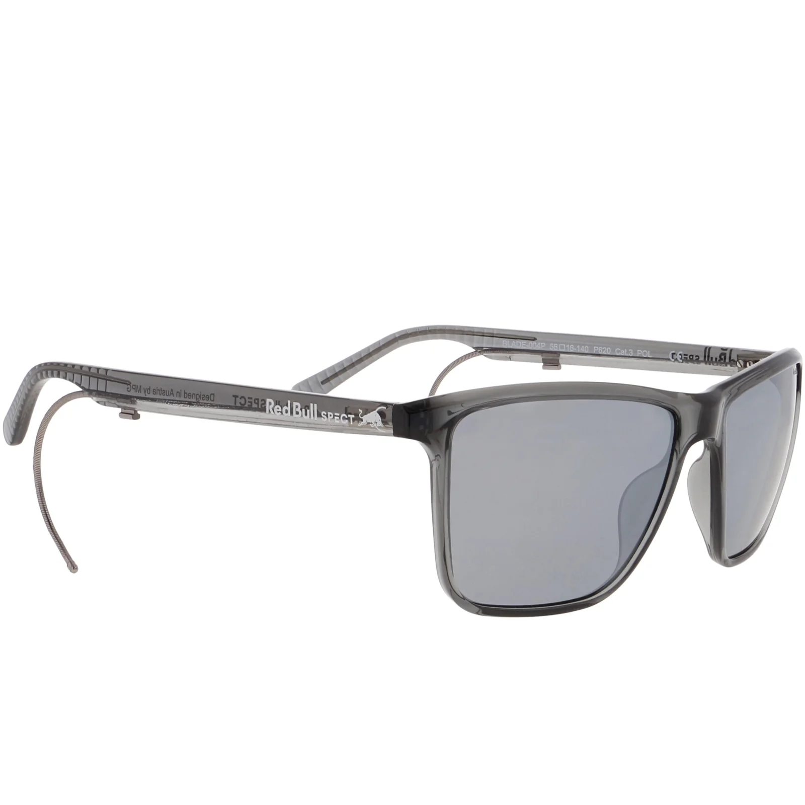 Red Bull SPECT Mens Blade Polarized Active Sunglasses - Shiny Grey - Image 3