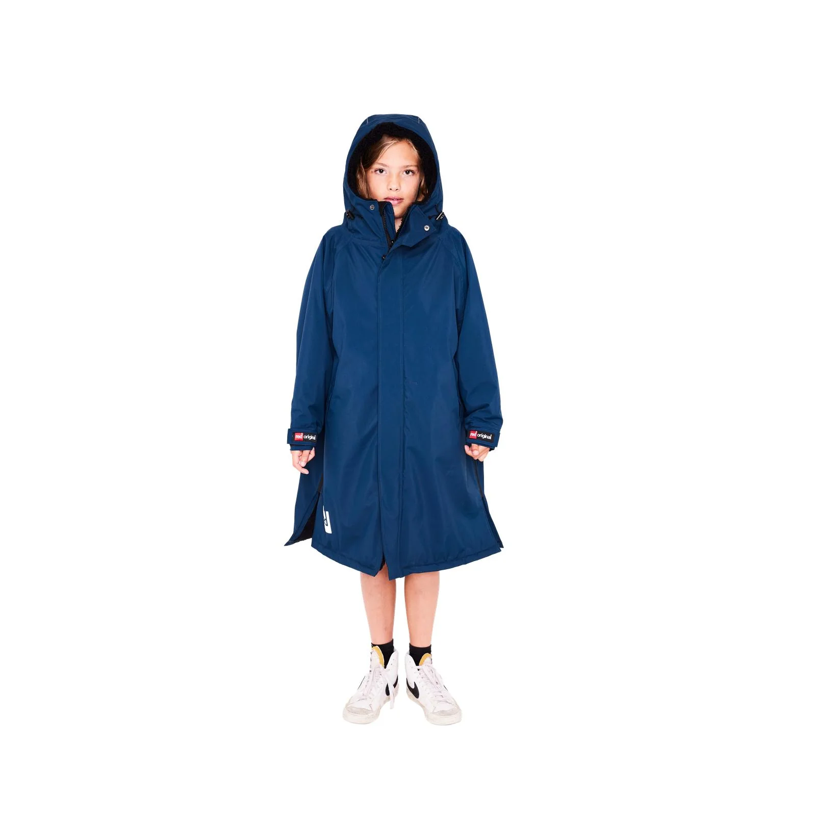 Red Kids Dry Pro Hooded Waterproof Changing Robe - Image 2