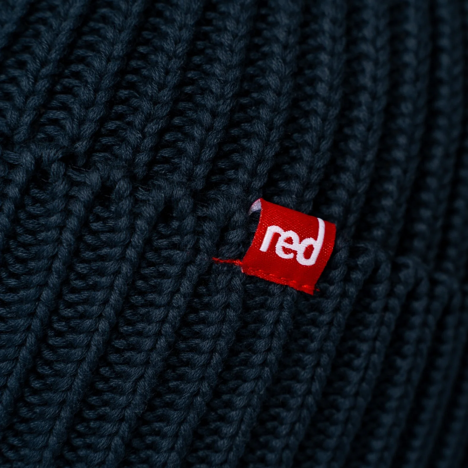 Red Unisex Flow Organic Cotton Beanie - Image 7