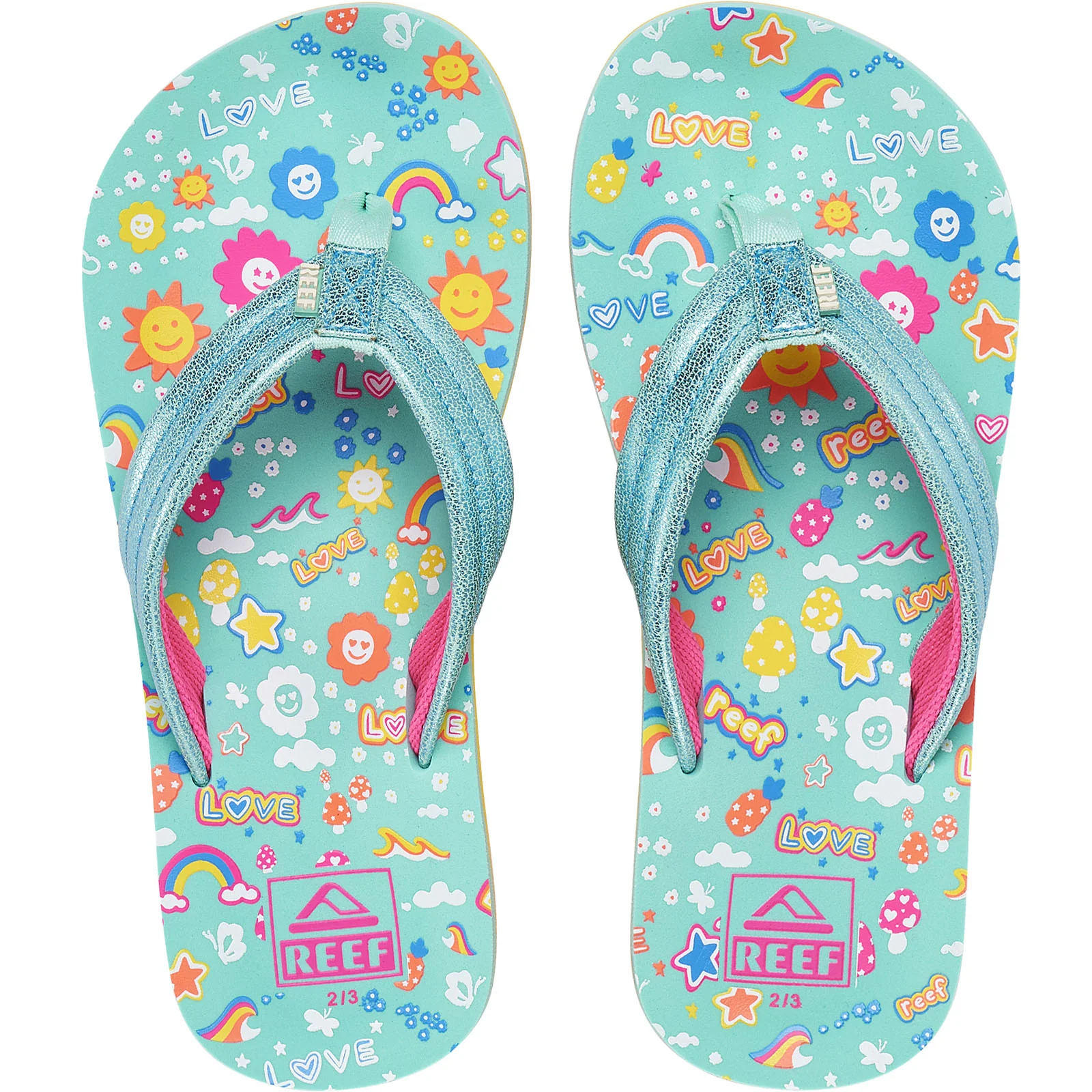 Reef Kids Ahi Thongs Flip Flops - Image 56