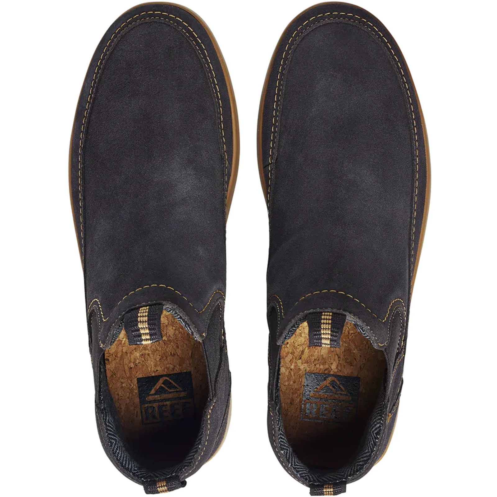 Reef Mens Cushion Swami Suede Ankle Boots - Black Rock - Image 2