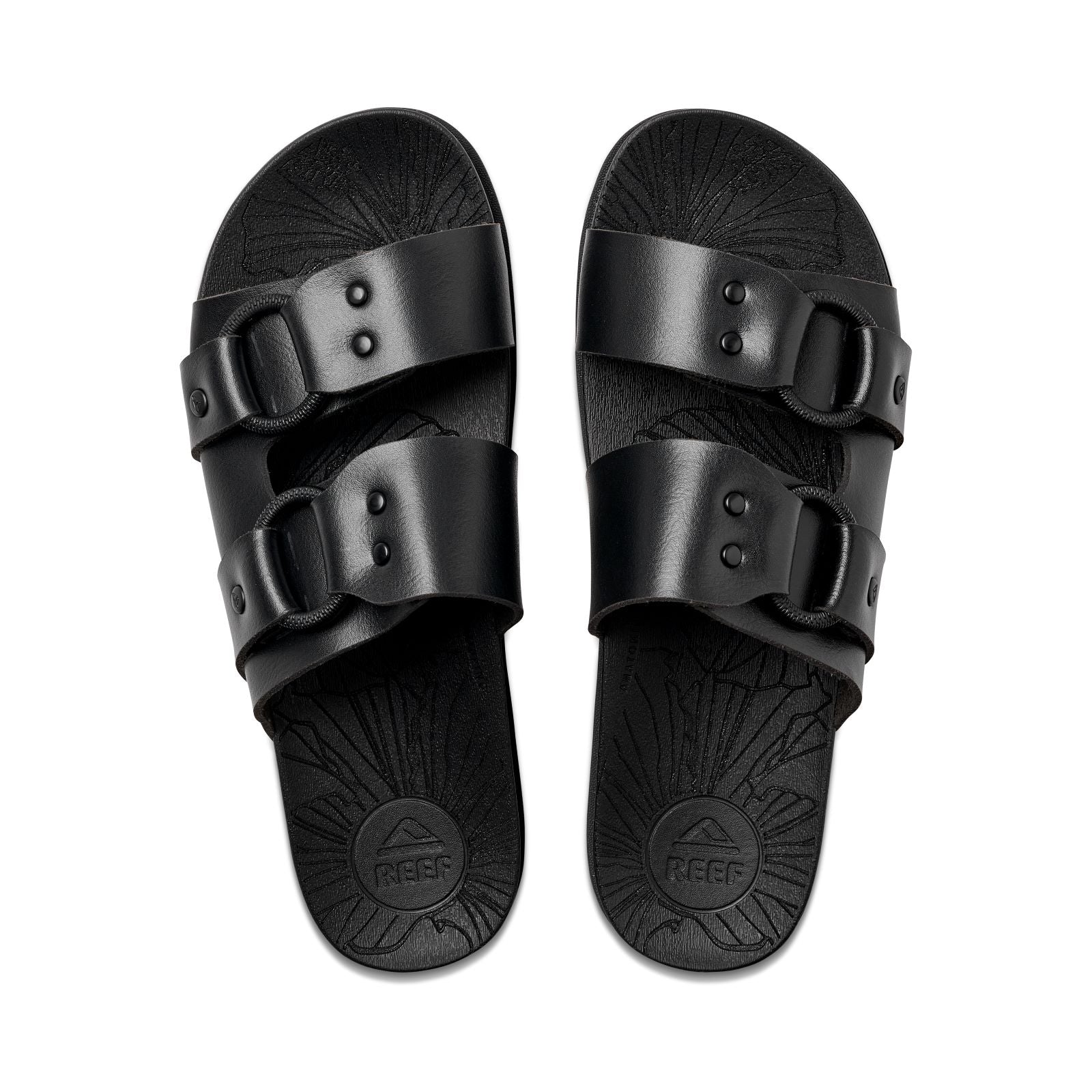 Reef Womens Cushion Vera Cruz Vegan Leather Slide Sandals - Image 6