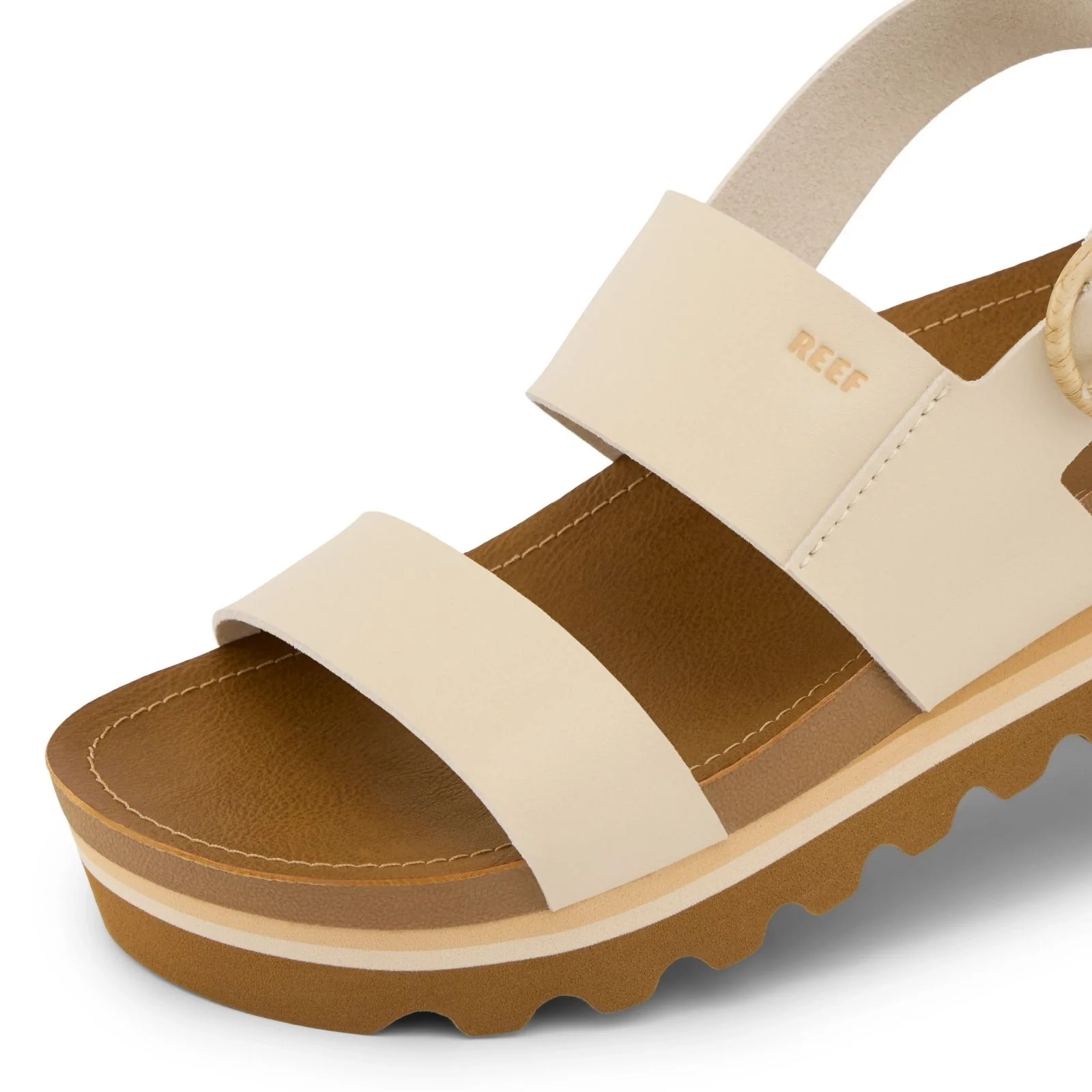 Reef Womens Vista Hi Buckle Summer Vegan Leather Sandals - Image 13