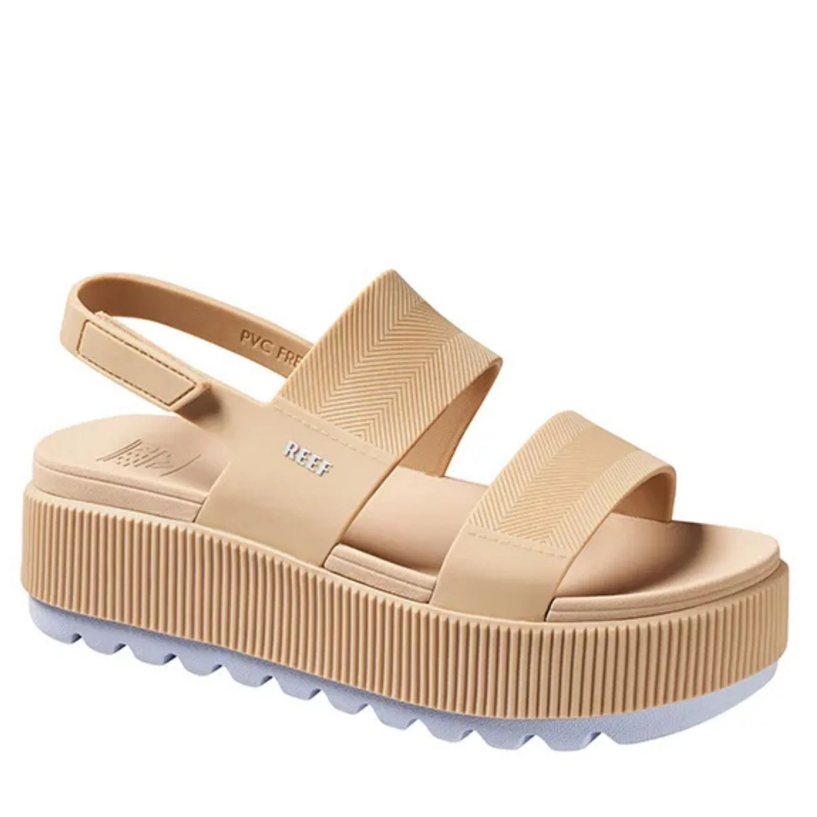 Reef Womens Water Vista Higher Platform Sandals - Black/Tan - Image 7