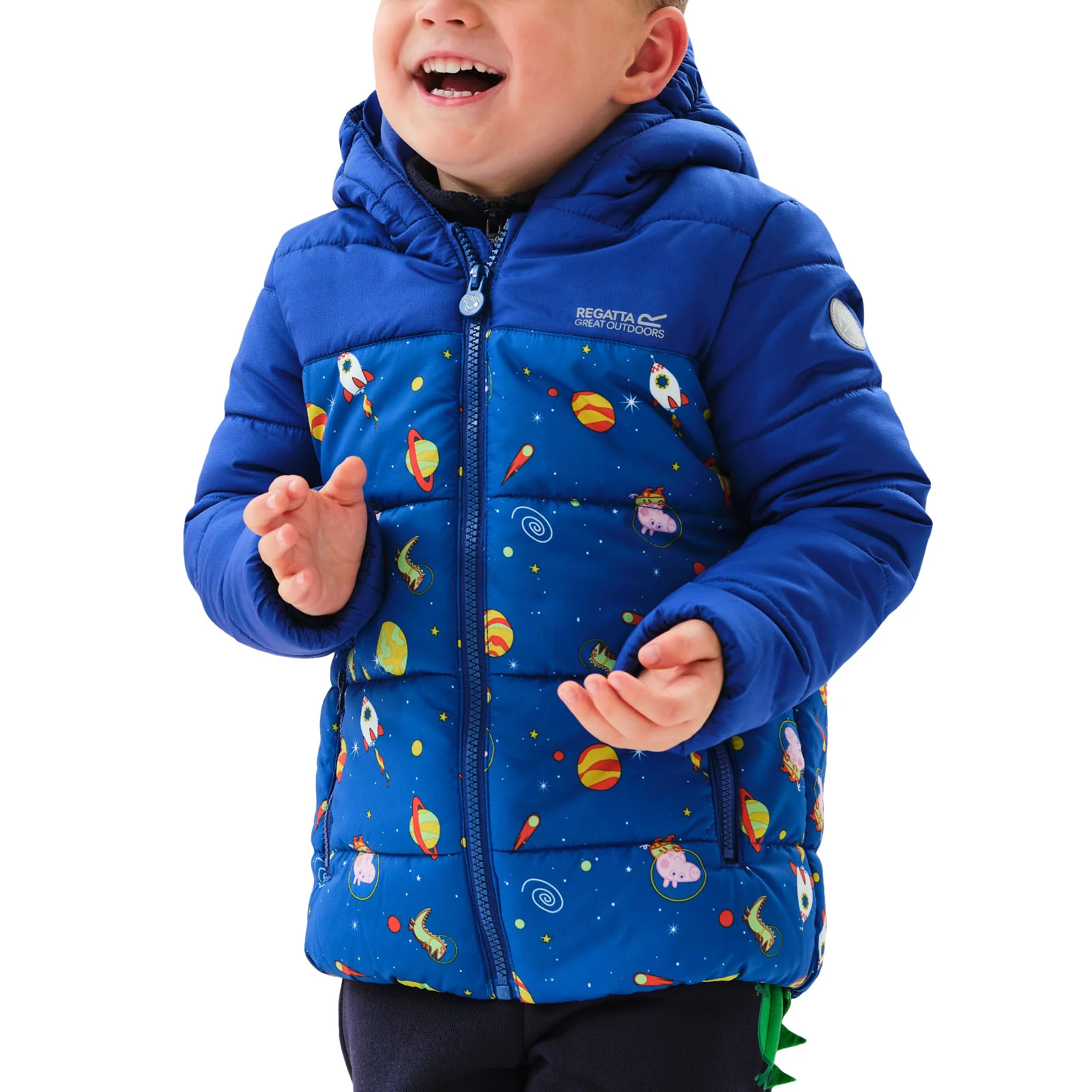 Regatta Kids Peppa Pig Water Rellent Insulated Jacket Coat - Image 3