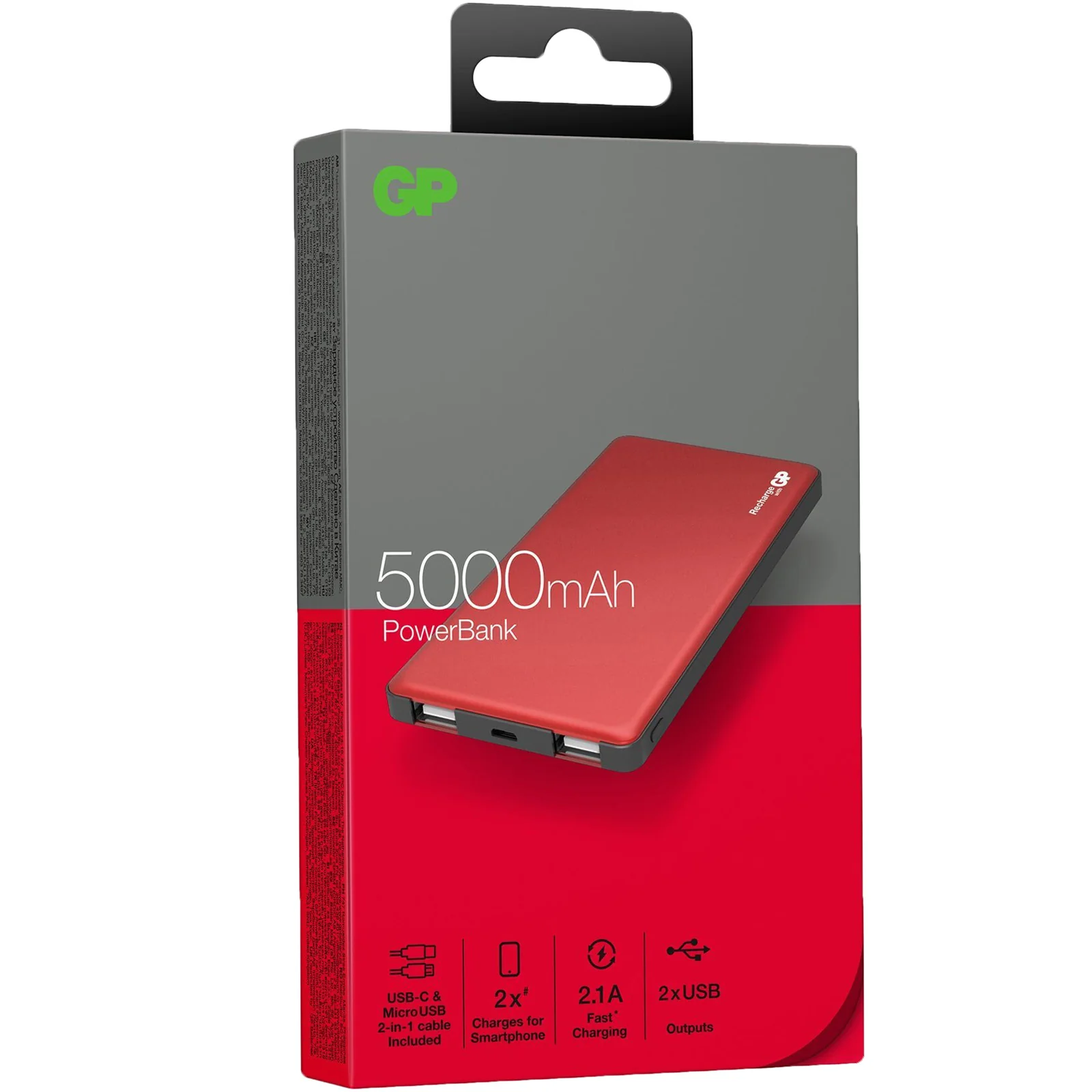 Regatta GP Heated Jacket 5000 mAh Rechargeable Battery Power Pack - Red - Image 2