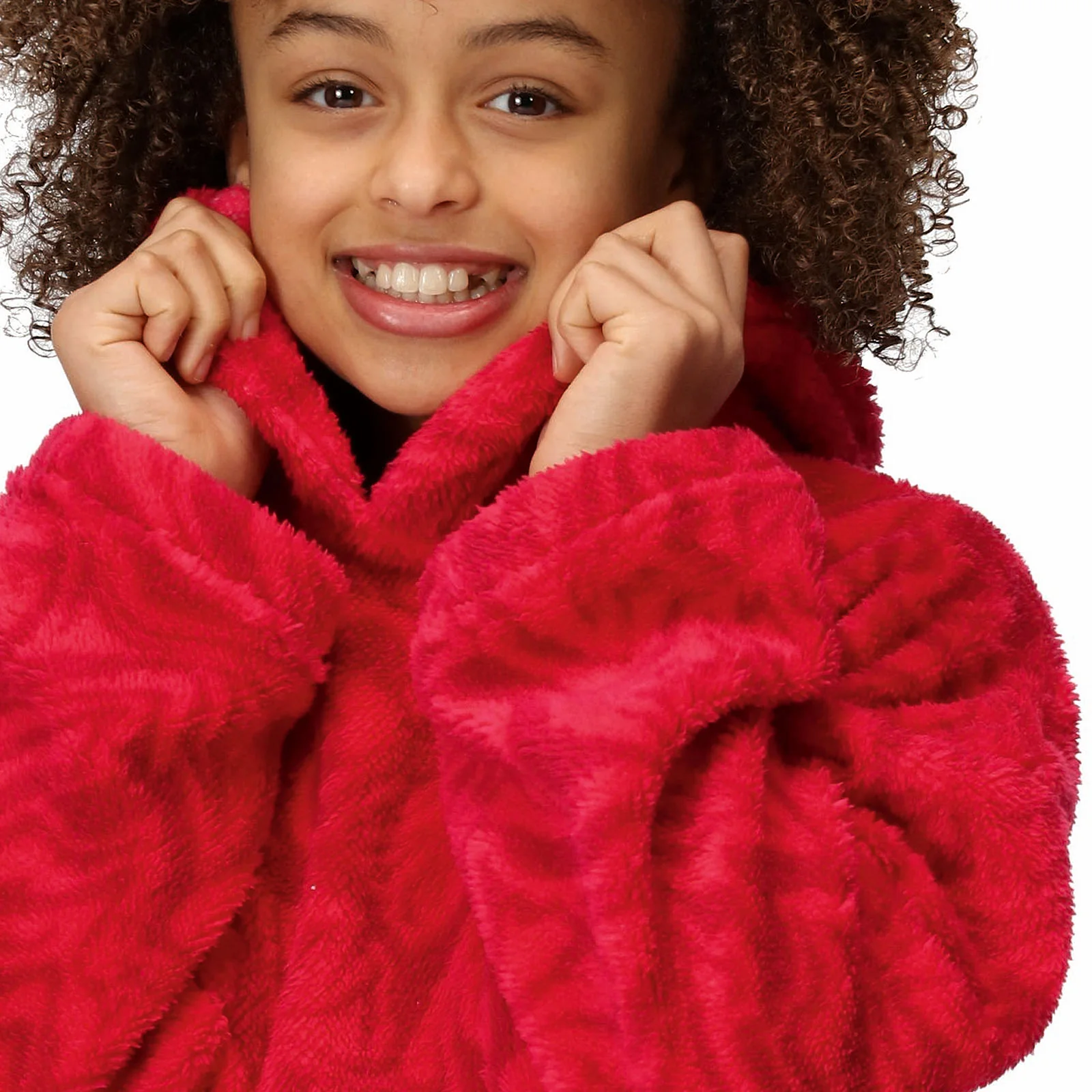 Regatta Kids Cosy Borg Fleece Oversized Hoodie Wearable Blanket - Image 12