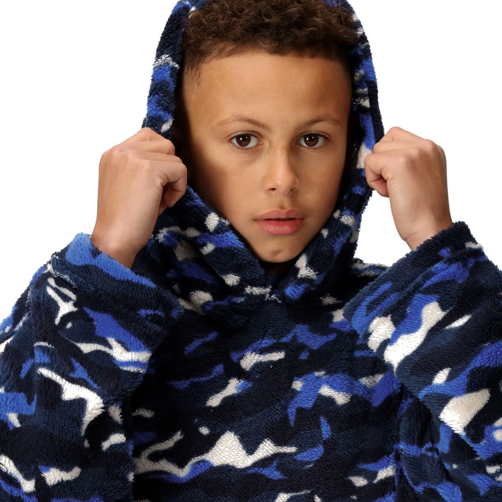 Regatta Kids Cosy Borg Fleece Oversized Hoodie Wearable Blanket - Image 13