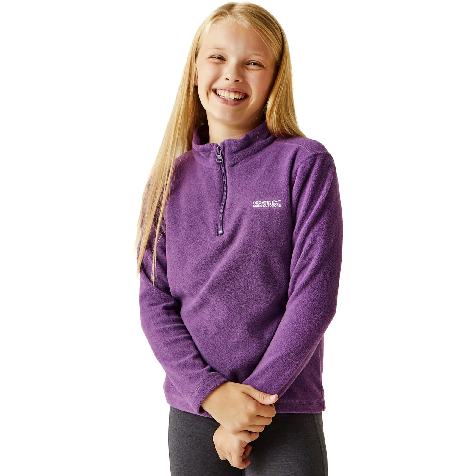 Regatta Kids Hot Shot II Half Zip Fleece Top - Image 8