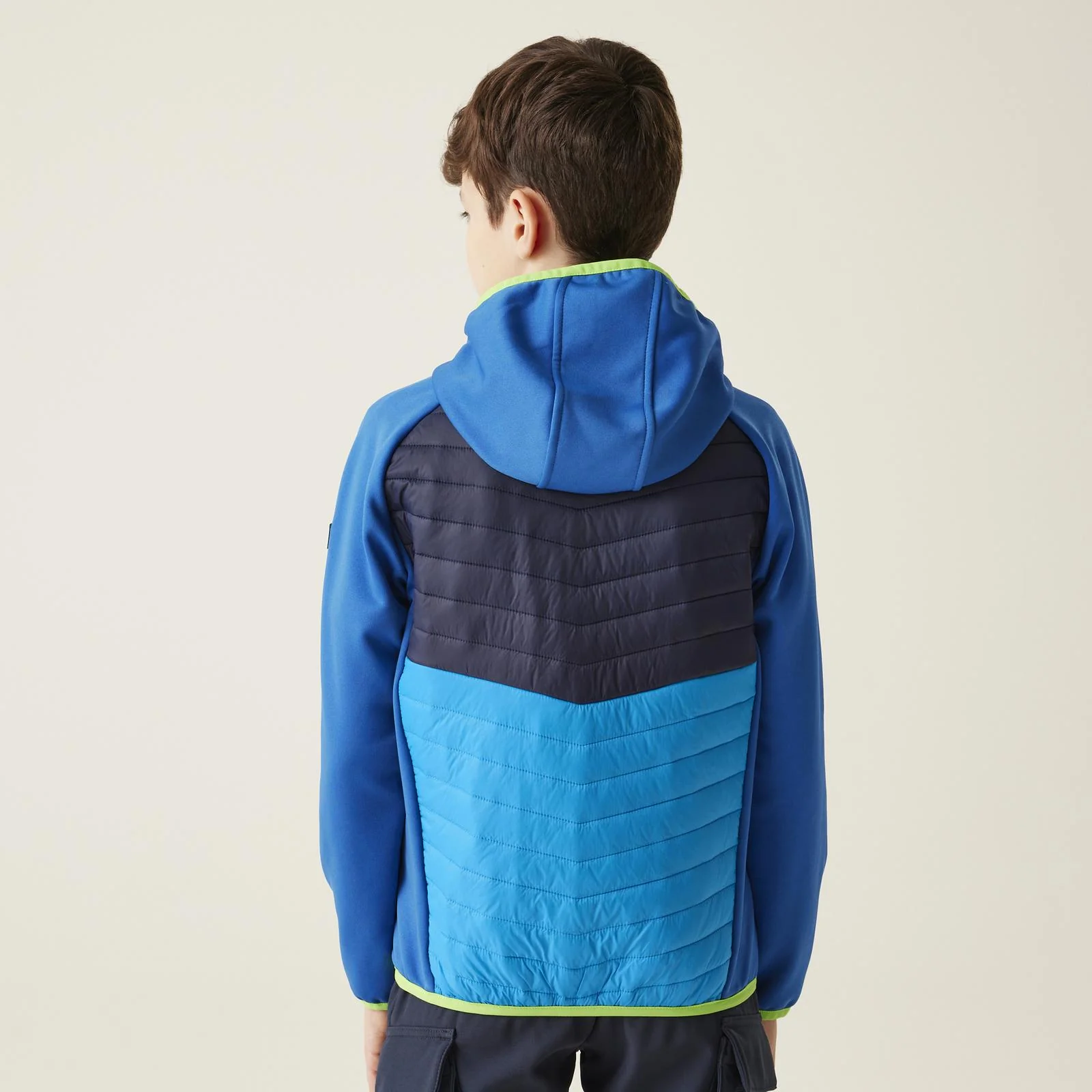 Regatta Kids Kielder Hybrid VIII Hooded Outdoor Walking Hiking Softshell Jacket - Image 19