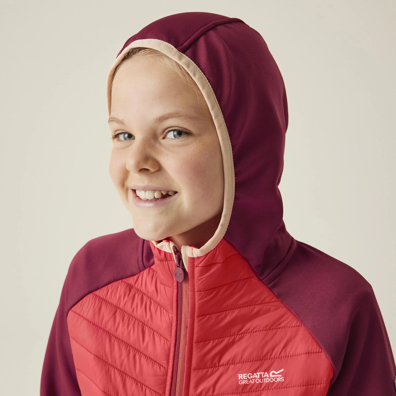 Regatta Kids Kielder Hybrid VIII Jacket - Rumba Red/Red Sky - 14YRS - Image 4