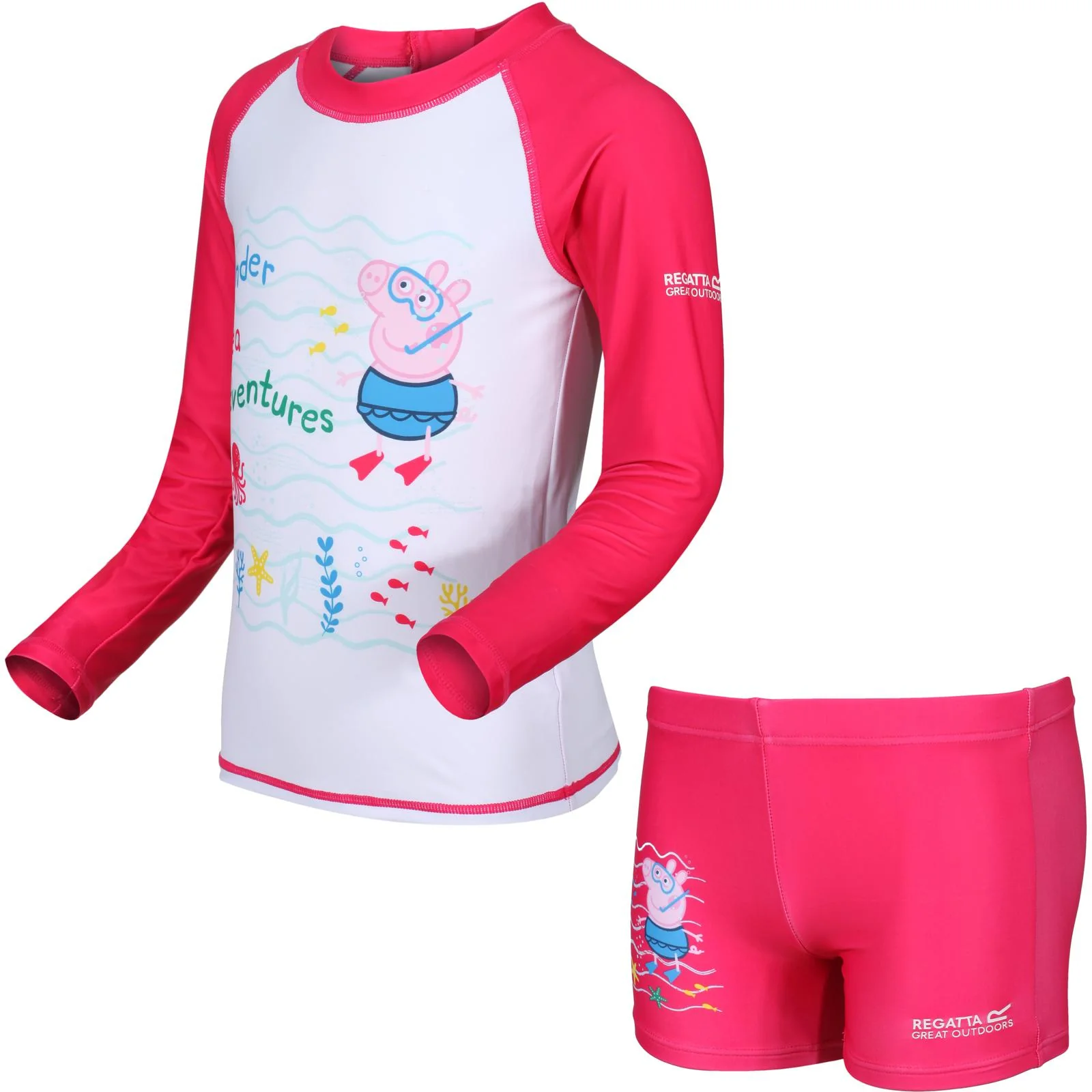 Regatta Kids Peppa Pig Long Sleeve Rash Suit Set - Image 33