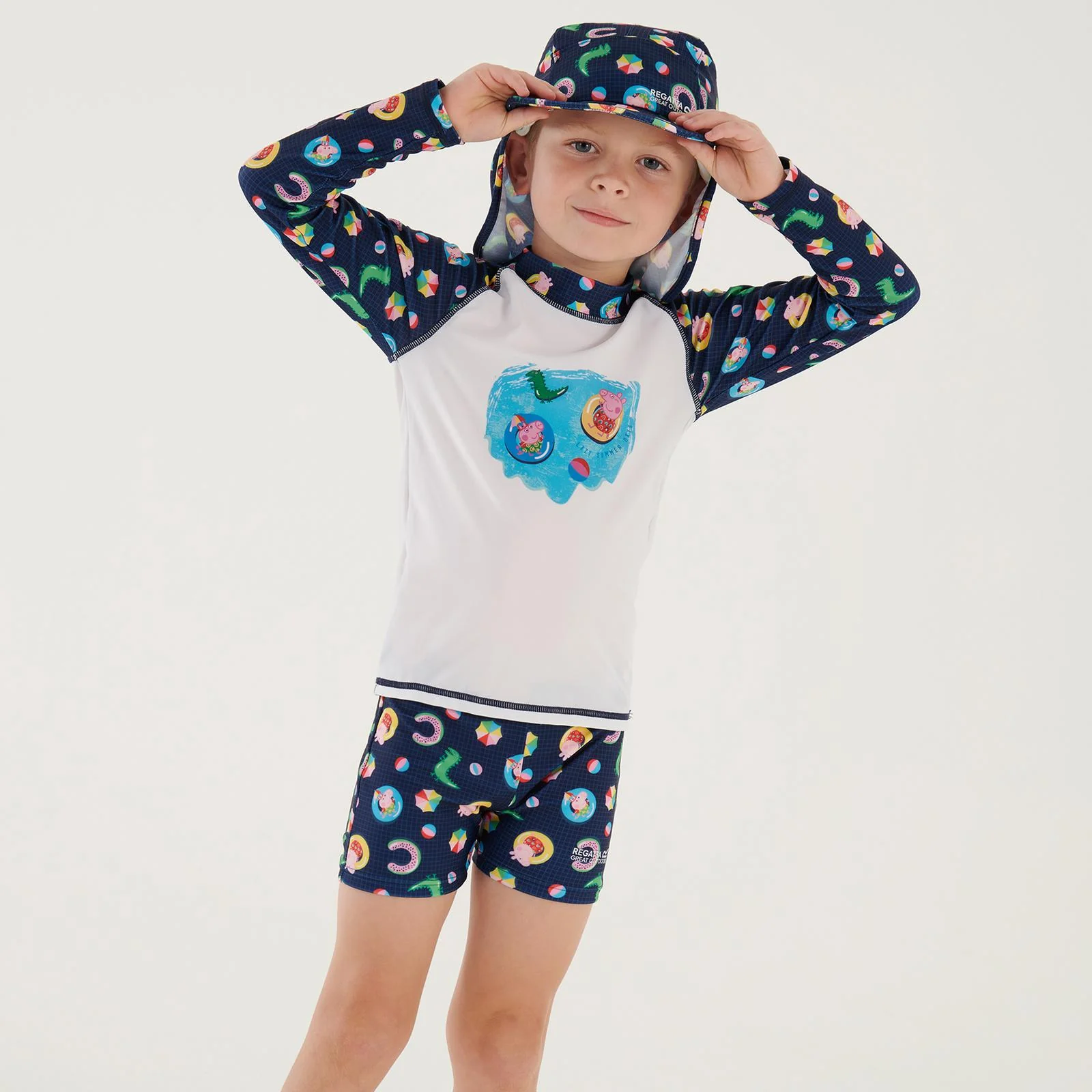 Regatta Kids Peppa Pig Long Sleeve Rash Suit Set - Image 4