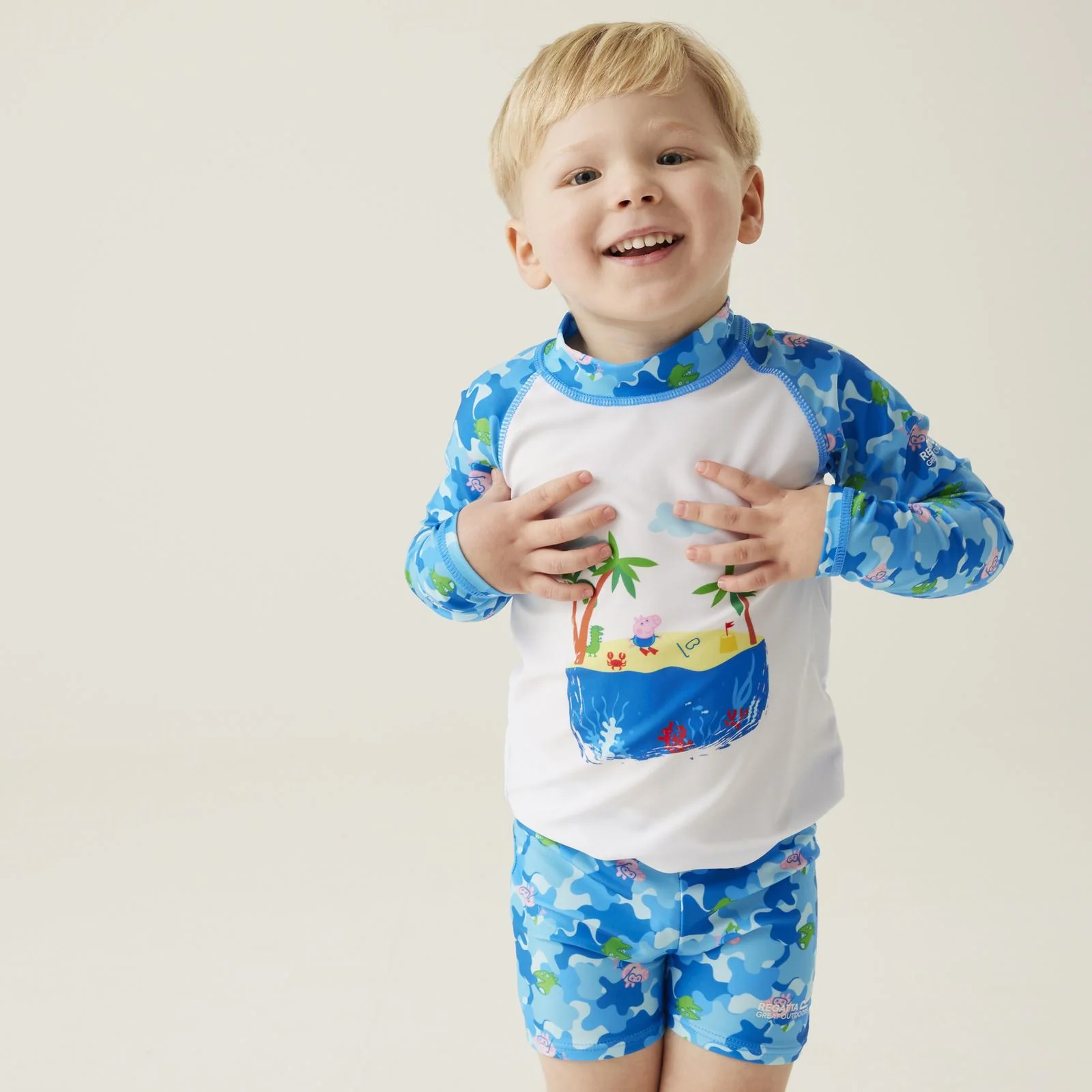 Regatta Kids Peppa Pig Long Sleeve Rash Suit Set - Image 5