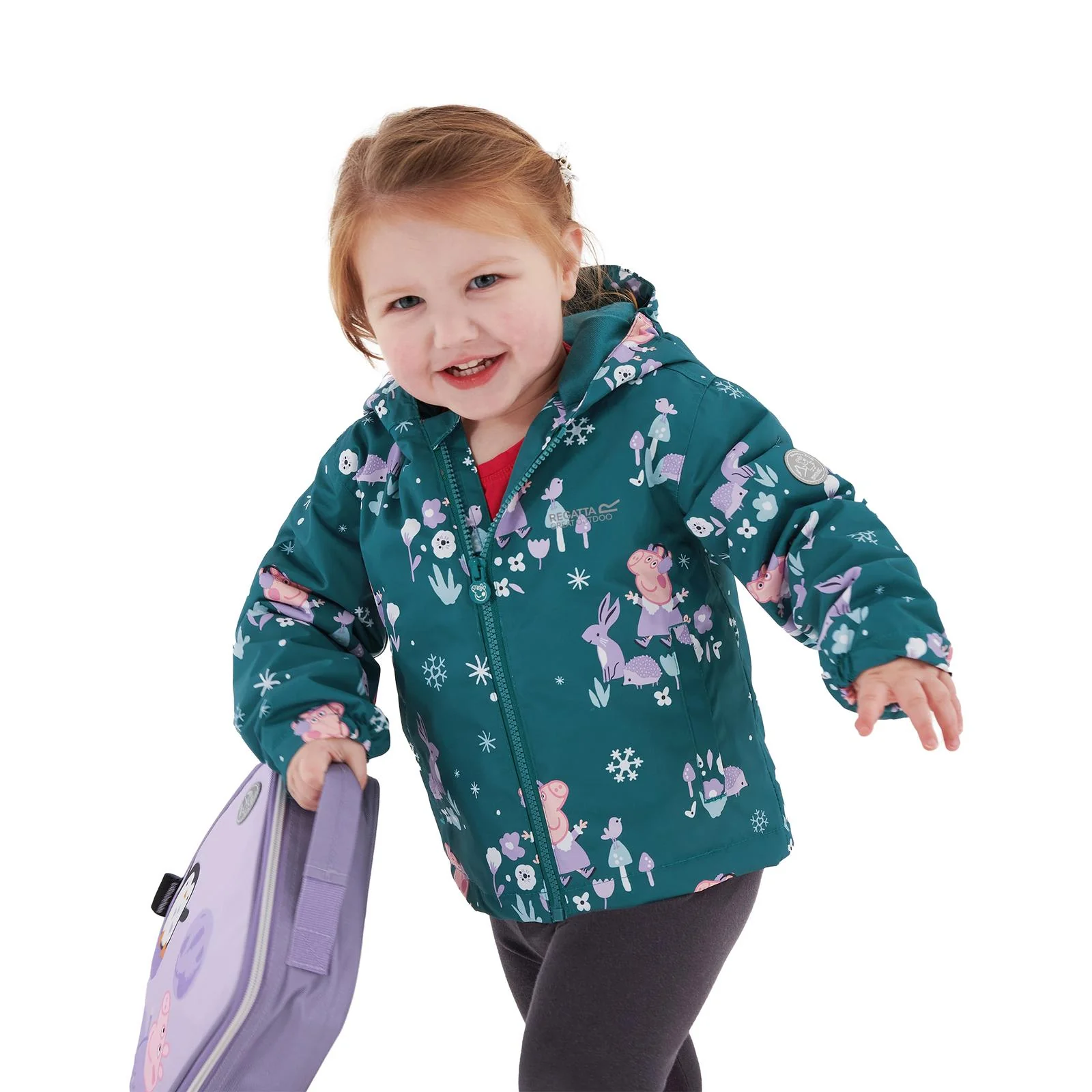 Regatta Kids Peppa Pig Muddy Puddles Waterproof Jacket - Image 10
