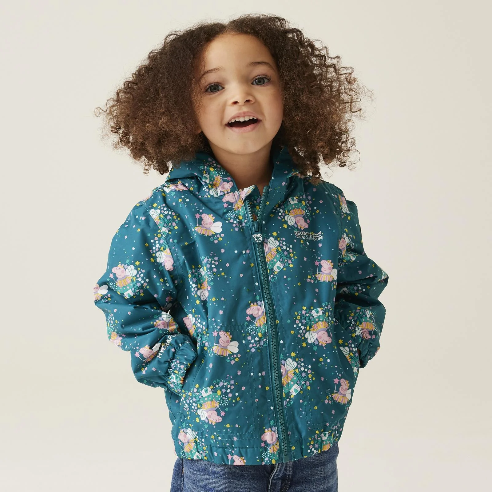 Regatta Kids Peppa Pig Muddy Puddles Waterproof Jacket - Image 11