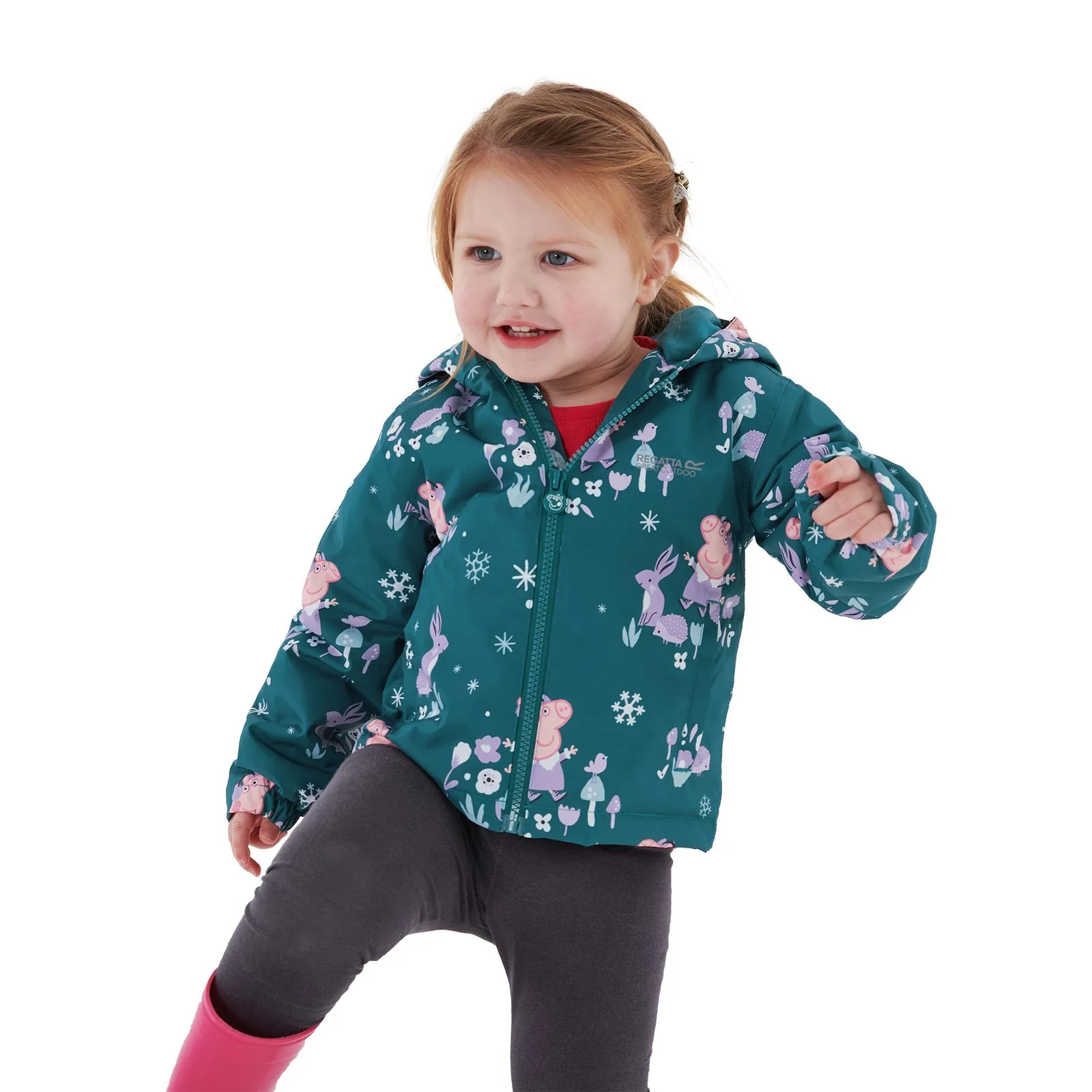 Regatta Kids Peppa Pig Muddy Puddles Waterproof Jacket - Image 19