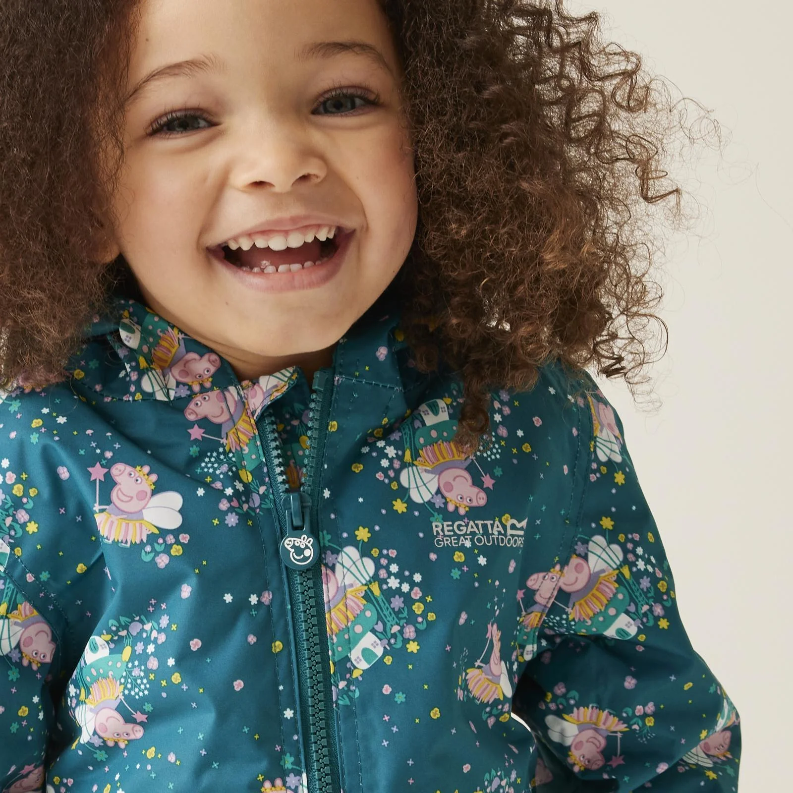 Regatta Kids Peppa Pig Muddy Puddles Waterproof Jacket - Image 29