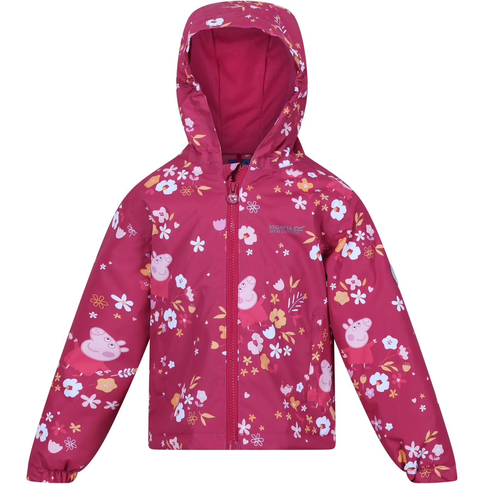 Regatta Kids Peppa Pig Muddy Puddles Waterproof Jacket - Image 34