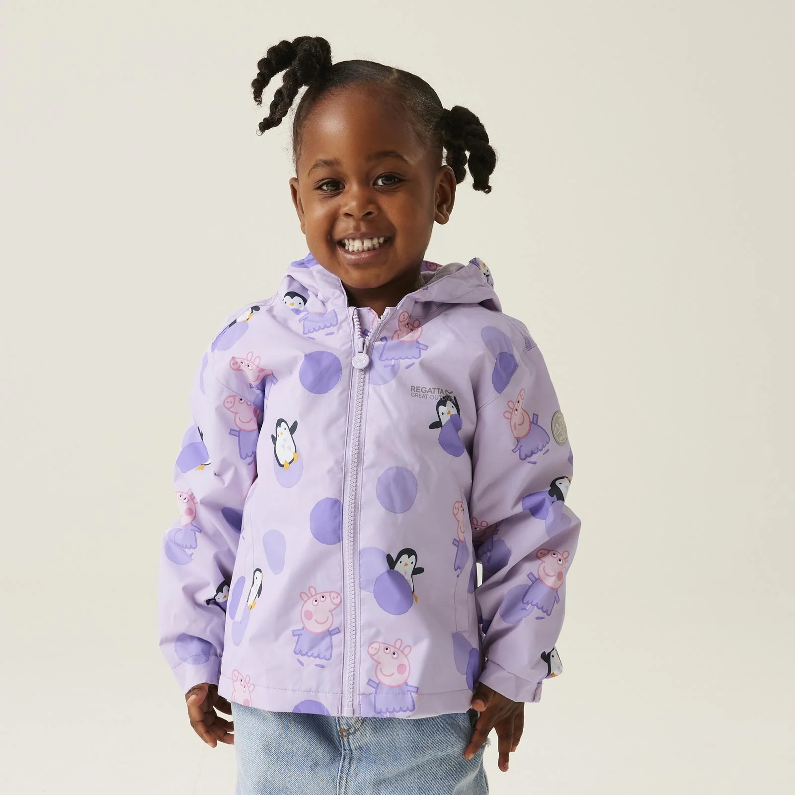 Regatta Kids Peppa Pig Muddy Puddles Waterproof Jacket - Image 6