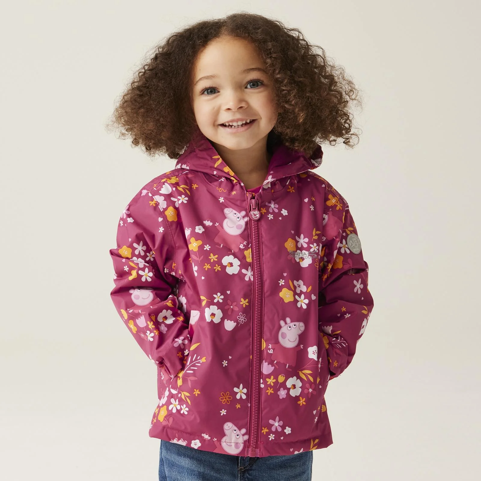 Regatta Kids Peppa Pig Muddy Puddles Waterproof Jacket - Image 8