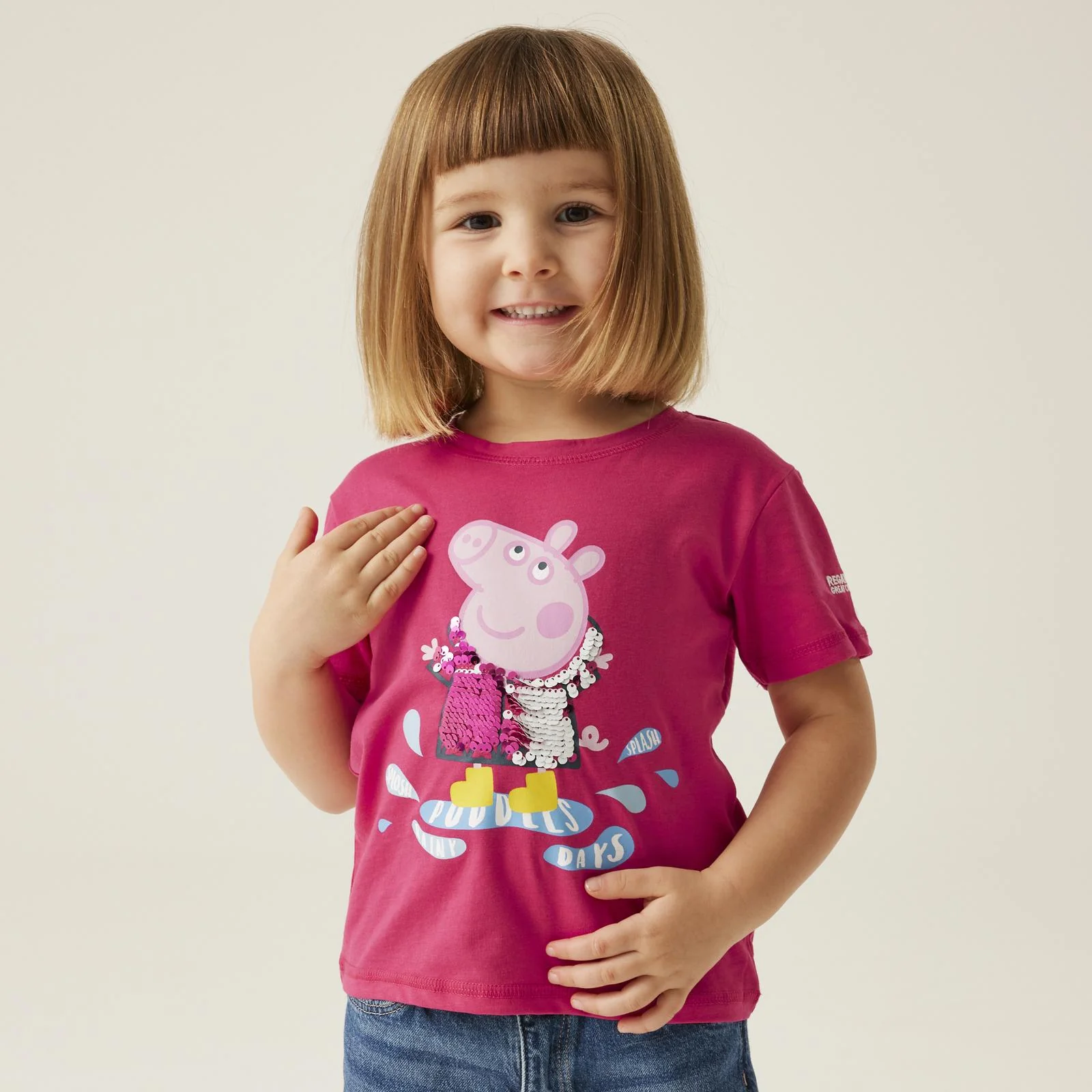 Regatta Kids Peppa Pig Printed Crew Neck T-Shirt - Image 4