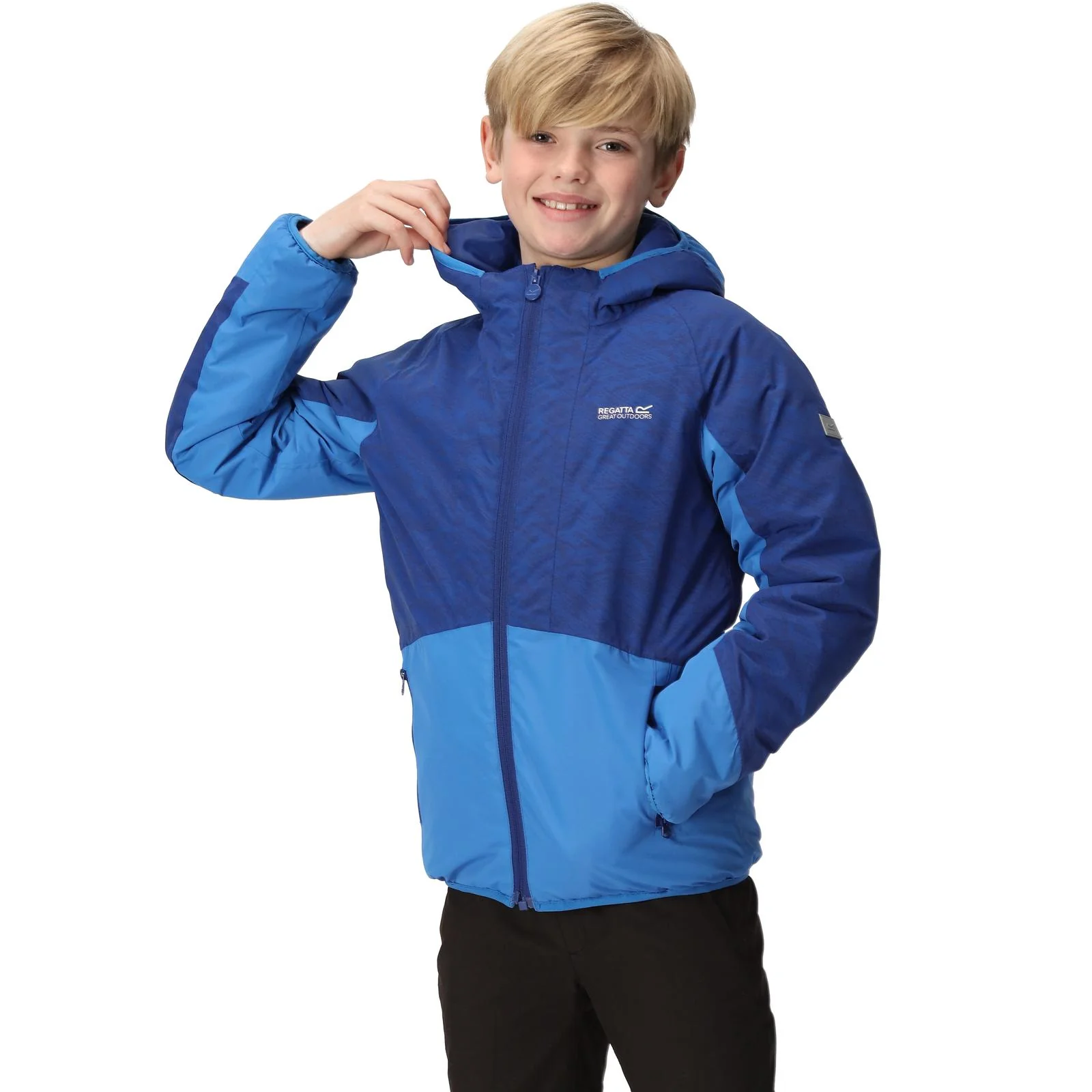Regatta Kids Volcanics VII Reflective Waterproof Rain Jacket - Image 14