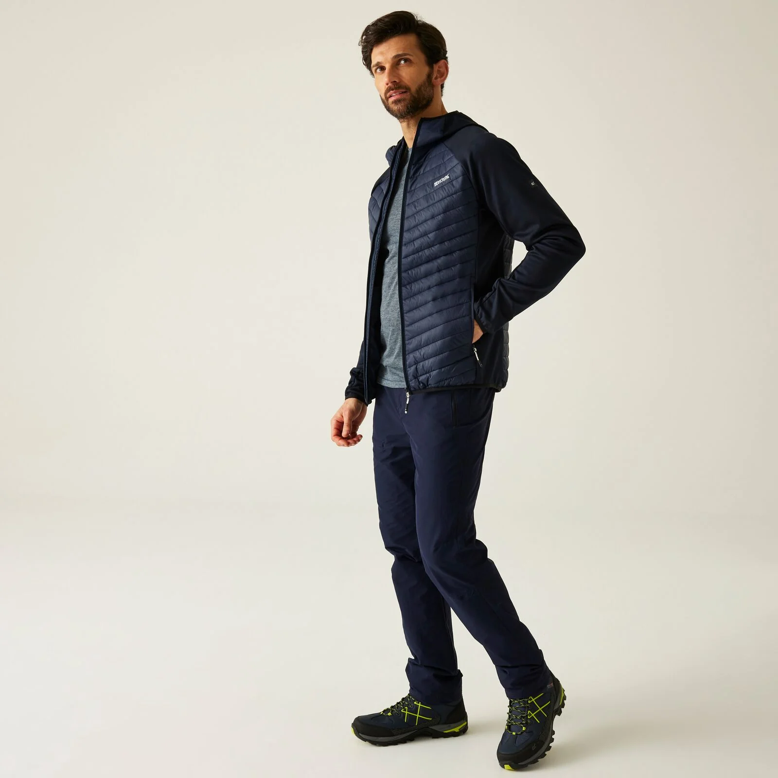 Regatta Mens Andreson Hybrid Hooded Padded Jacket - Image 22