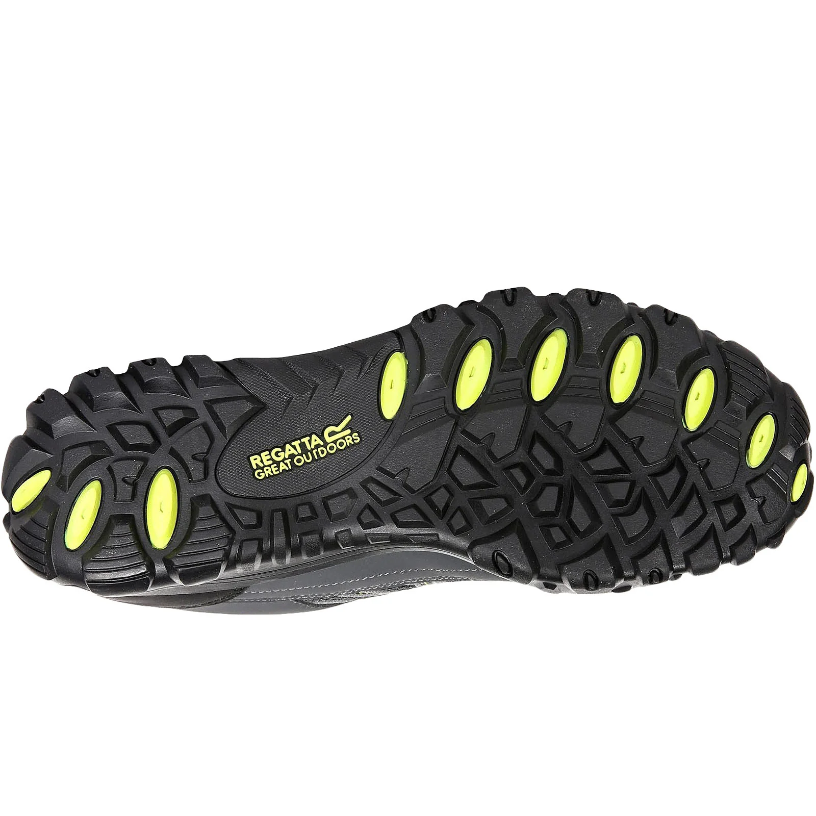 Regatta Mens Edgepoint III Water Resistant Walking Trainers - Briar/Lime - Image 3