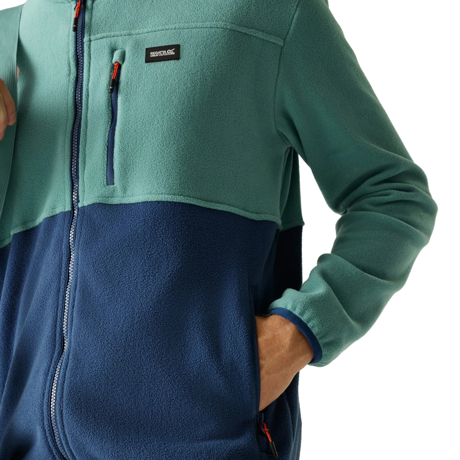 Regatta Mens Frankie Colour Block Full Zip Fleece - Image 4