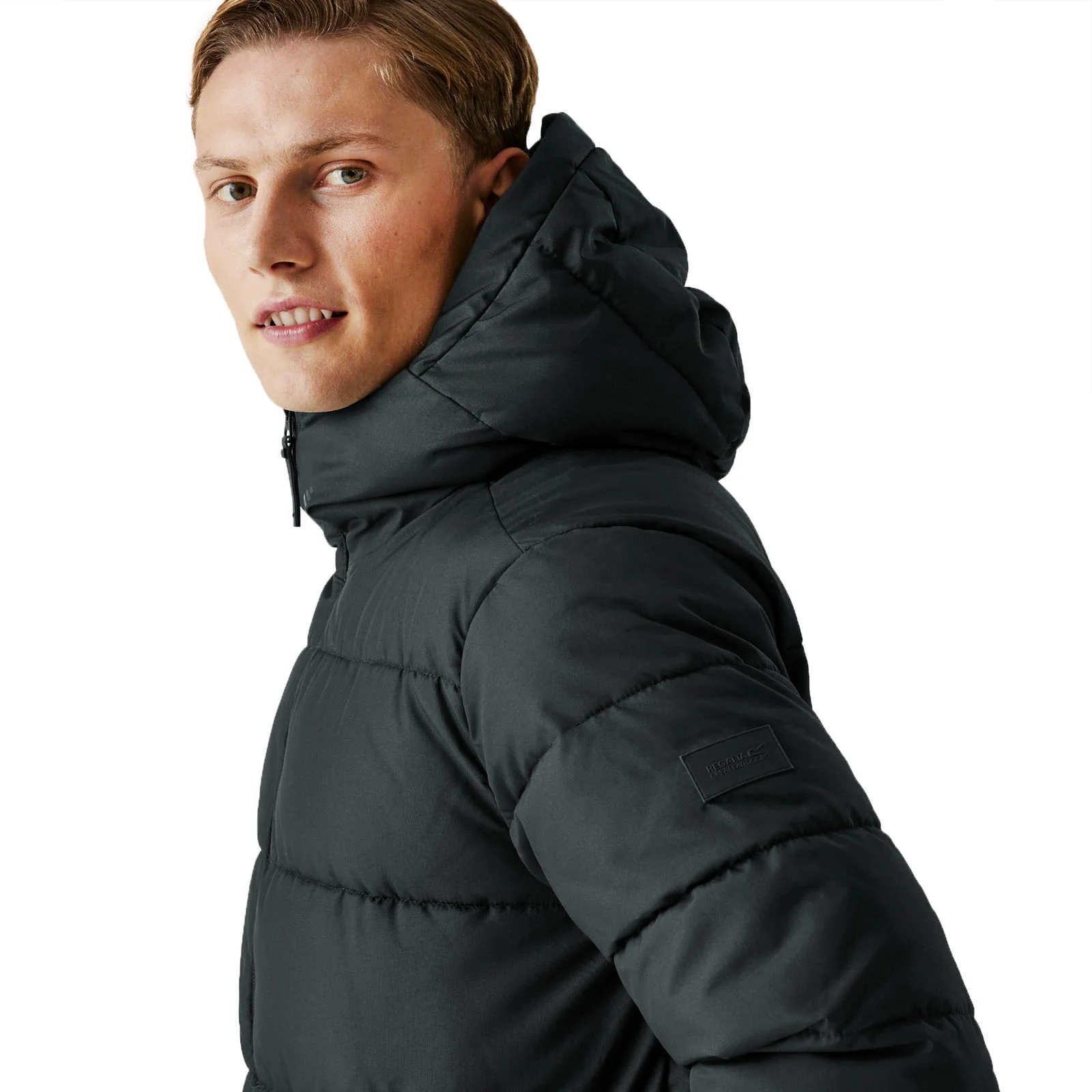Regatta Mens Hallin II Hooded Quilted Padded Longline Jacket - Image 22