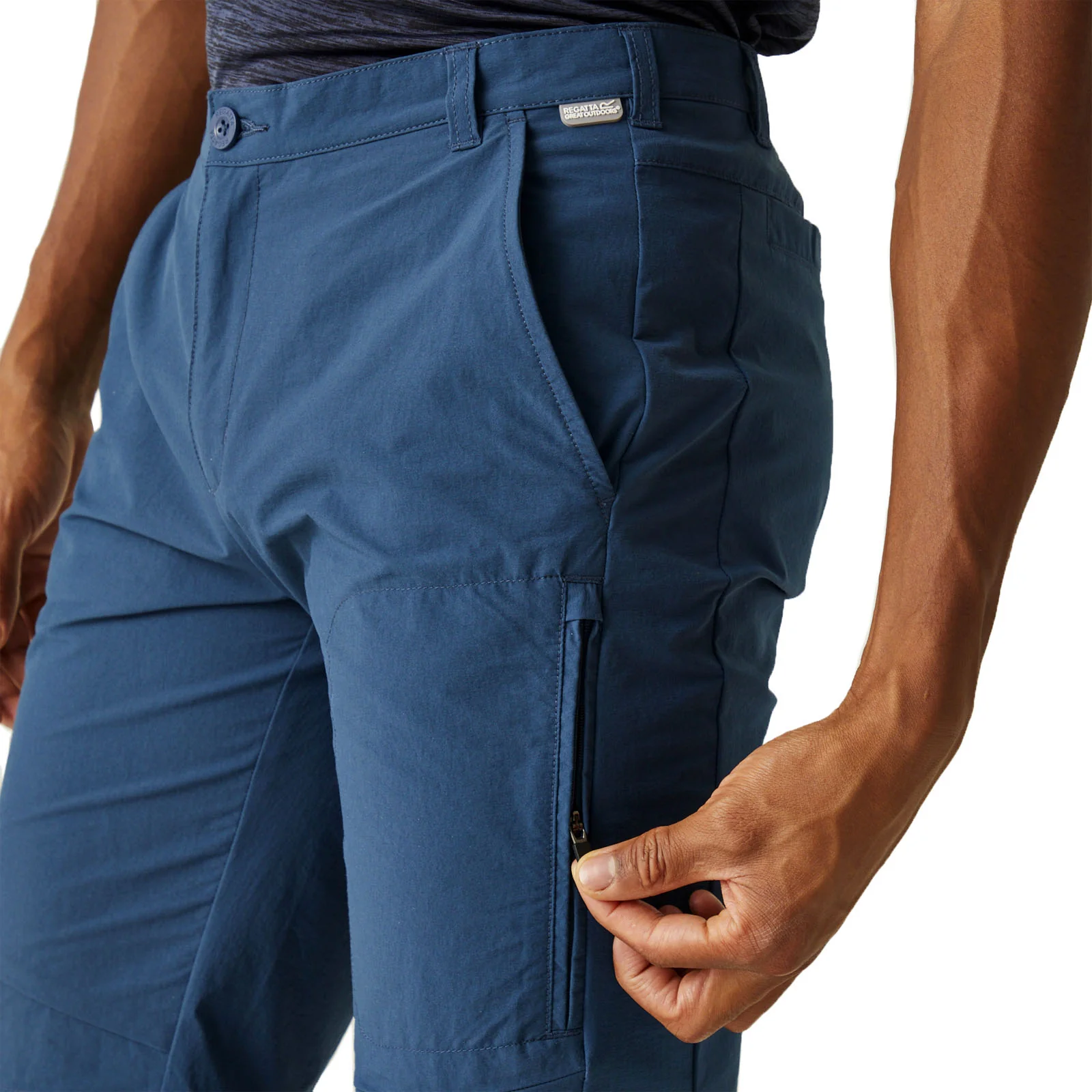 Regatta Mens Highton Long Cargo Walking Shorts - Image 13