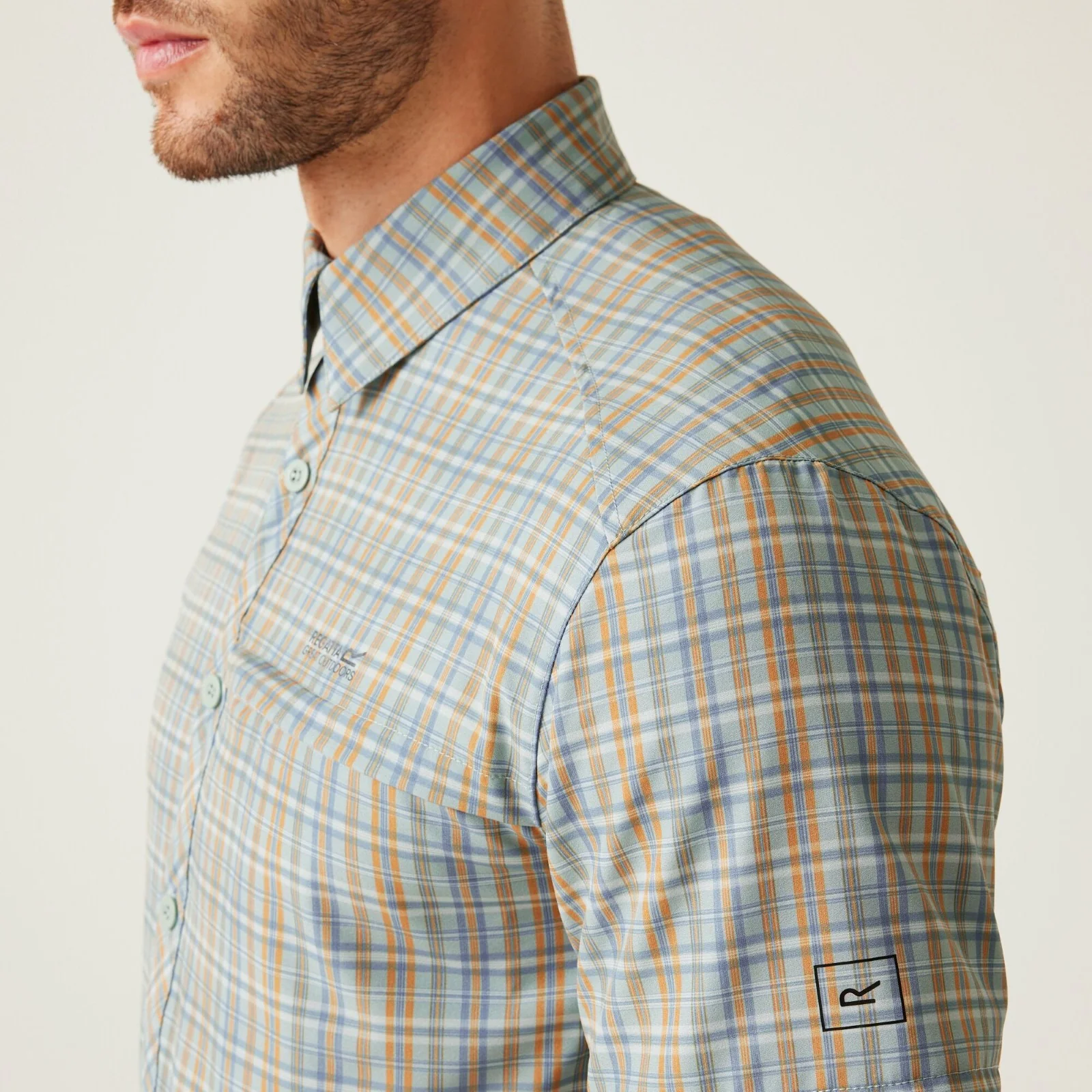 Regatta Mens Insect Repellent Packable Short Sleeve Shirt - Image 12